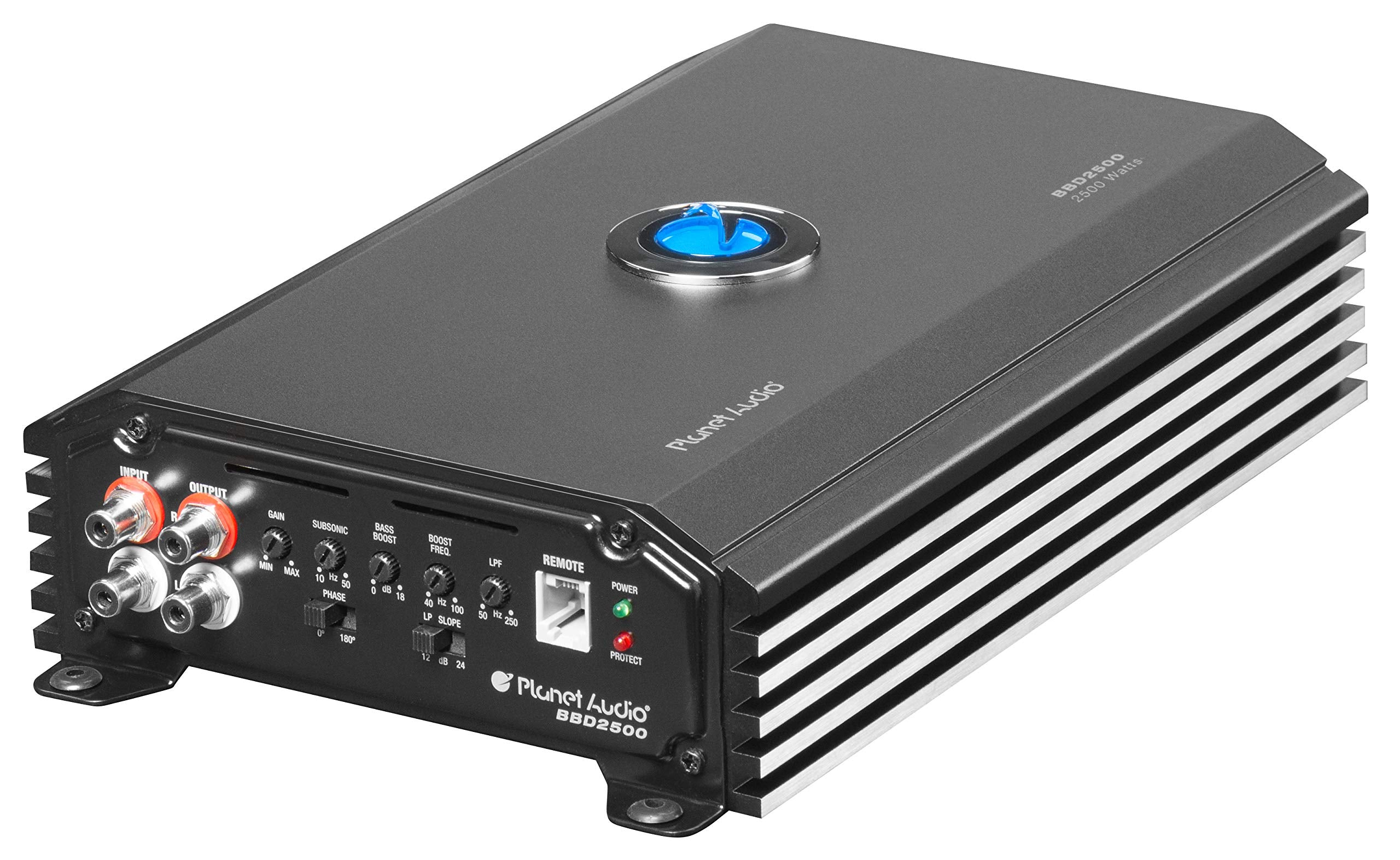 BBD2500 Planet Audio Class D Car Amplifier – 2500 Watts, 1 Ohm Stable, Digital, Monoblock, MOSFET Power Supply