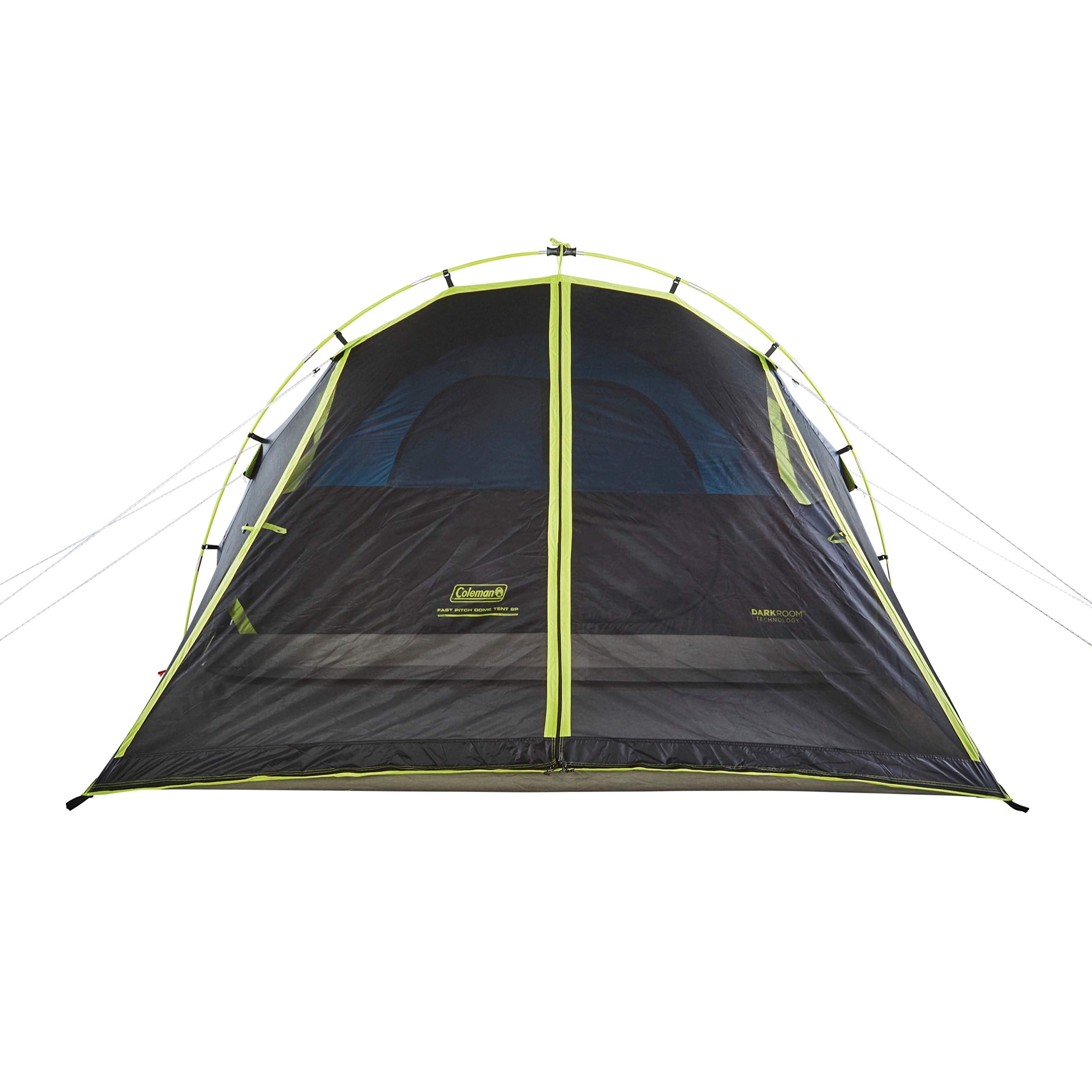 Coleman Dark Room Carlsbad Camping Tent with Screened Porch 4/6 Person Tent Blocks 90% of Sunlight and Keeps Inside Cool Weatherproof with Easy Setup