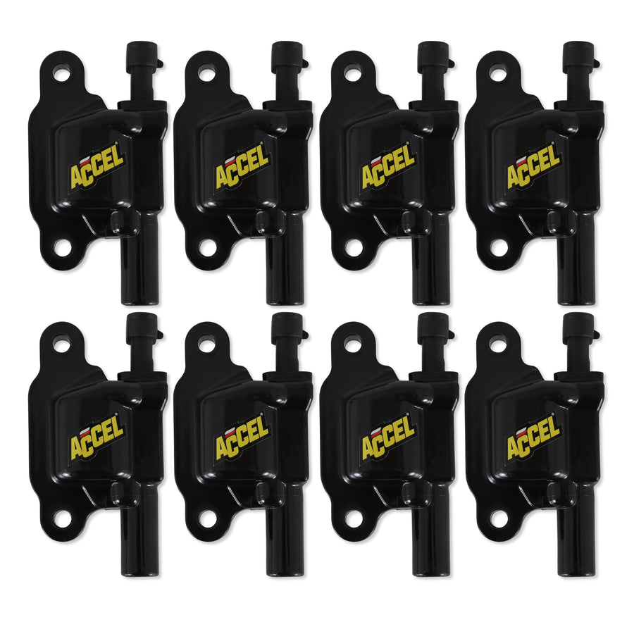 140043K-8 ACCEL SuperCoil Ignition Coil - Black - 8-Pack