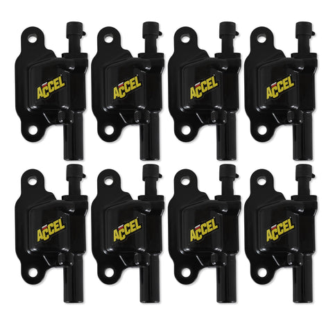 140043K-8 ACCEL SuperCoil Ignition Coil - Black - 8-Pack