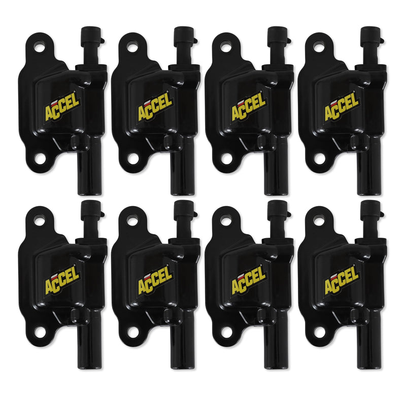 140043K-8 ACCEL SuperCoil Ignition Coil - Black - 8-Pack