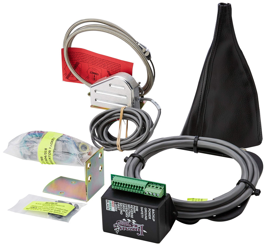 Black XCINB-1756 Lokar Cable Operated Vertical Round LED Boot Indicator with Boot Kit