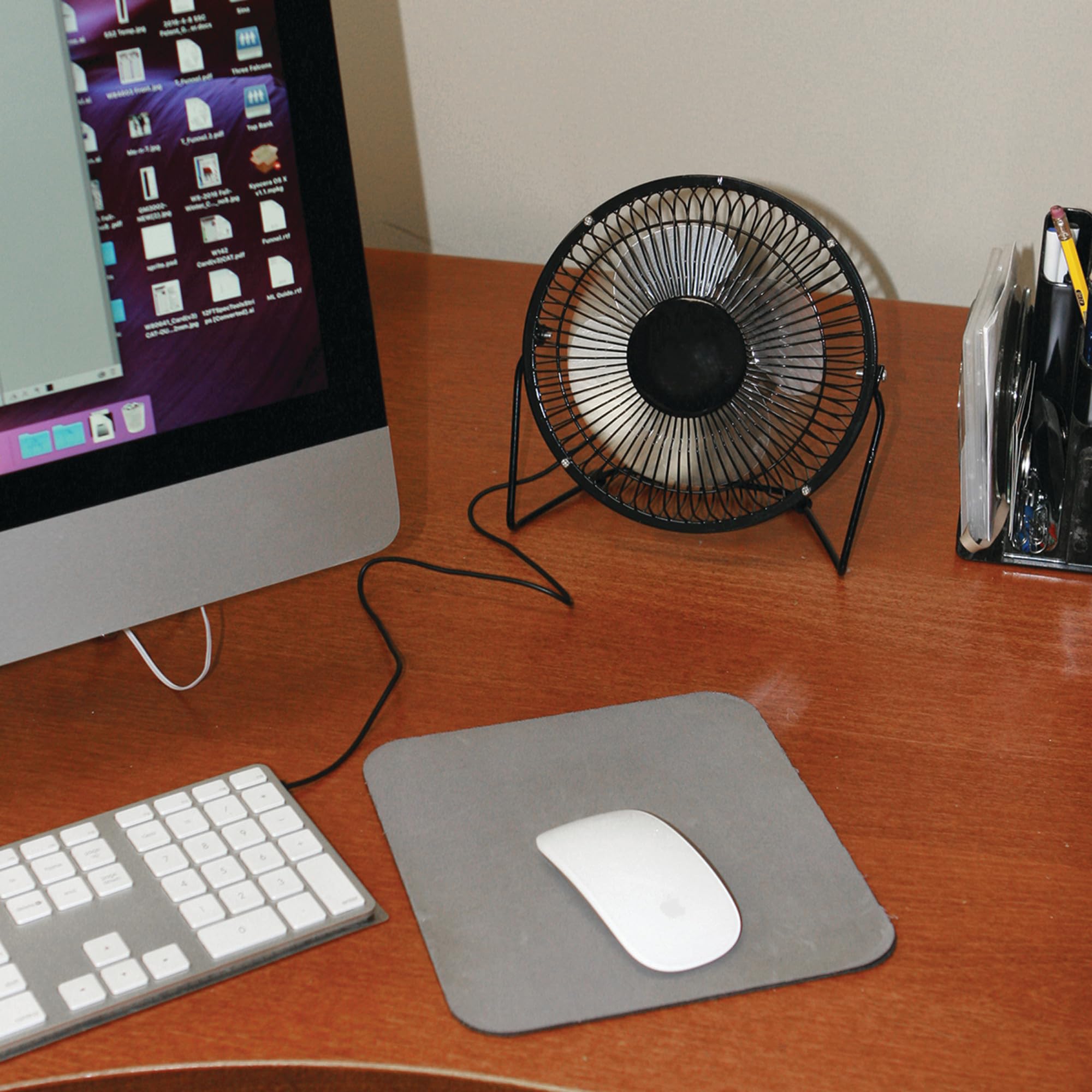 W1663 Performance Tool 6-Inch Blade (Powerful Airflow, Low Noise, Metal Design, USB Powered, Personal Table Fan, Mini Cooling Fan, Small Desk Fan, Quiet Office Fan), 1 Pack