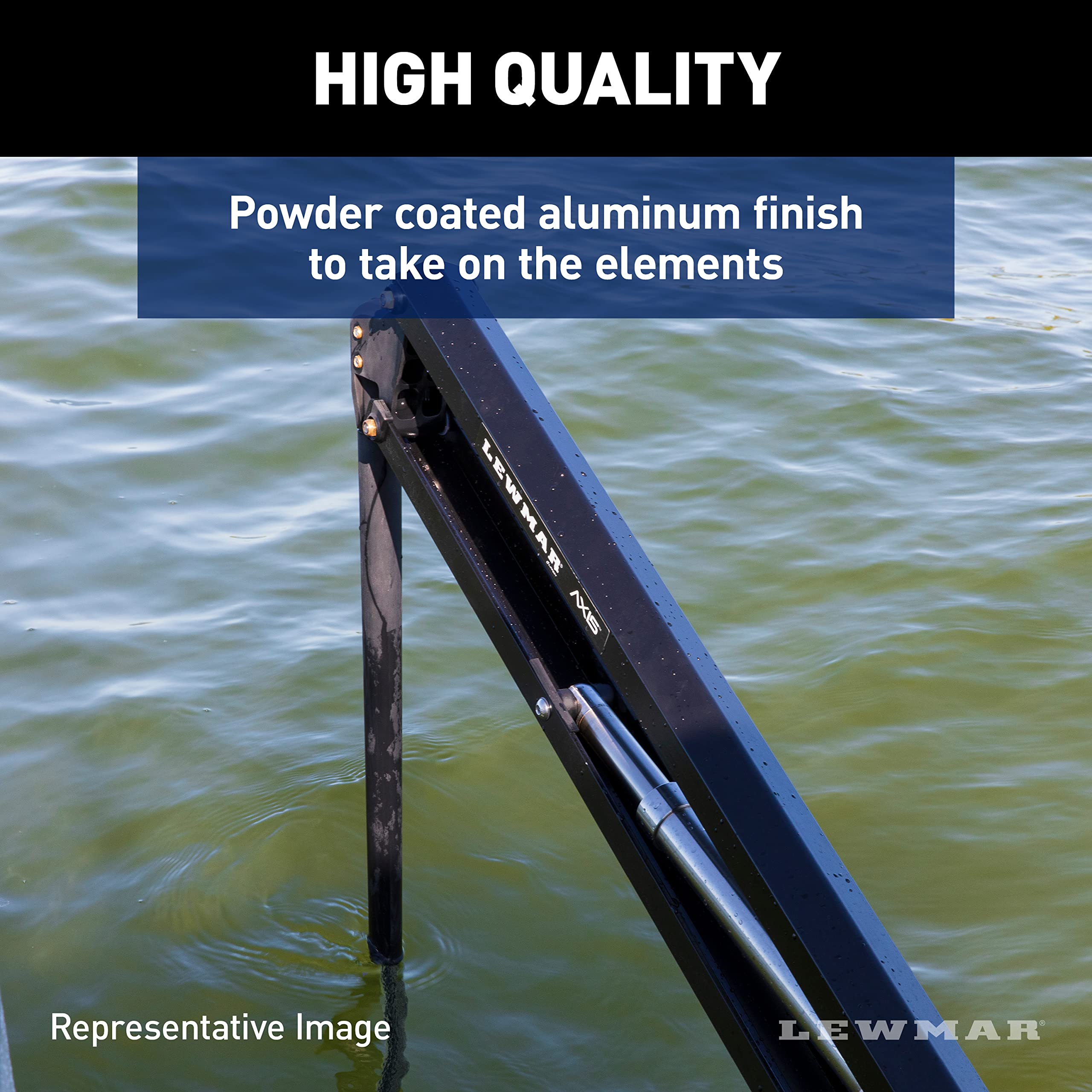 Lewmar Shallow Water Axis Anchor for use in up to 7' of Water, 12V Electrically Powered, Remote Controlled Deployment, Four Bar Articulating Arm, for Powerboats up to 26', White - 22108804