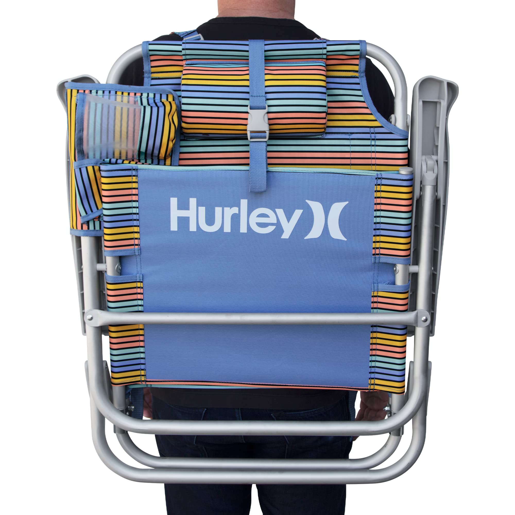 Hurley Beach Chair Deluxe Backpack, One Size, Sunset