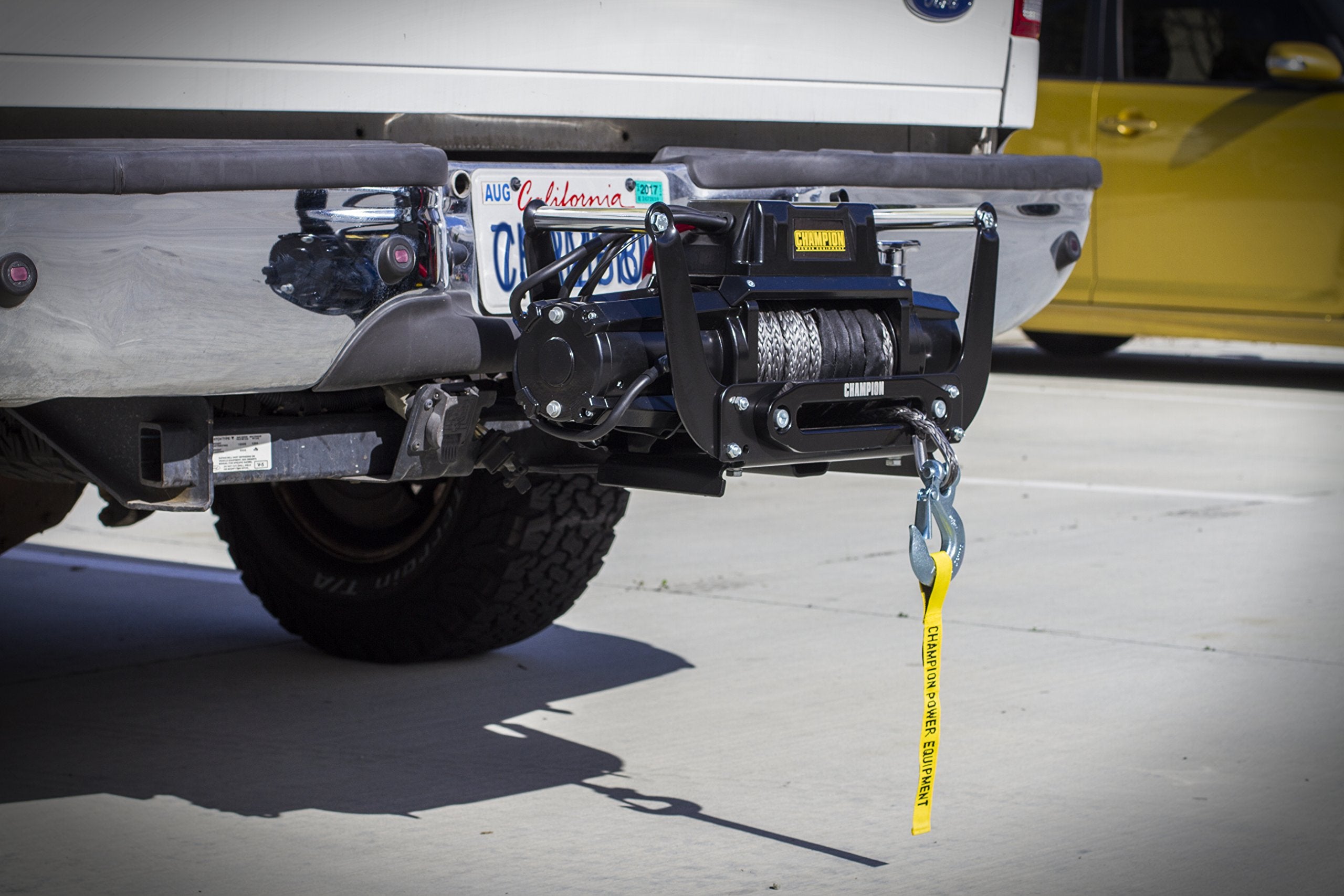 12,000-lb. Champion Power Equipment Truck/SUV Synthetic Rope Winch Kit with Speed Mount
