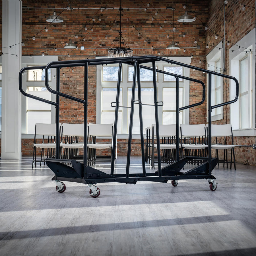 Black Lifetime Chair Cart, Steel
