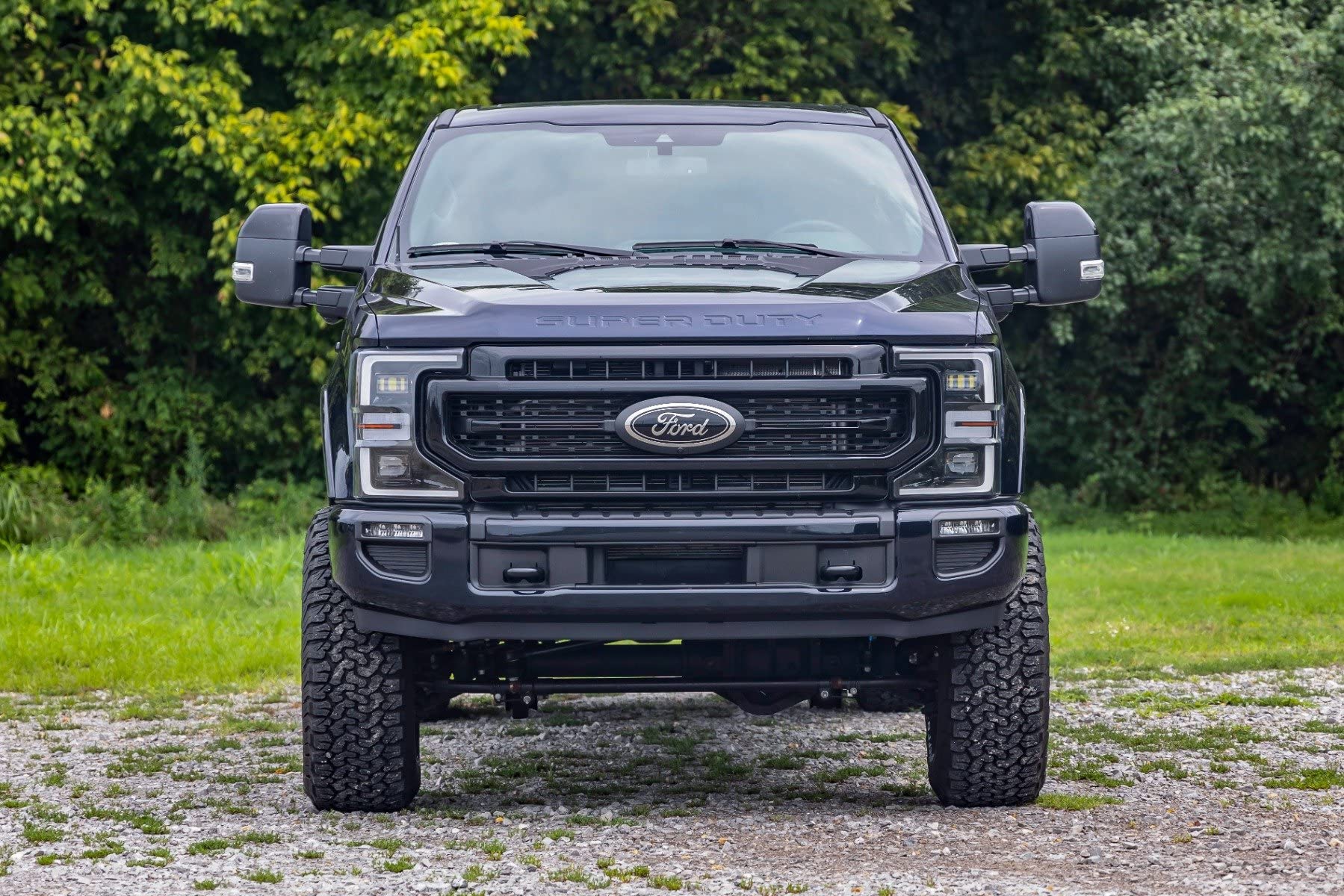 3" Rough Country Suspension Kit with M1 Shock Absorbers for Ford F-250/F-350 Super Duty Tremor Pkg (2019-2022) - Front & Rear Shocks