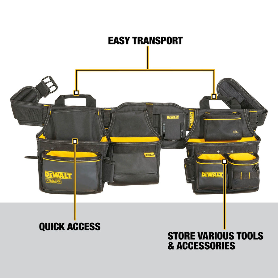 DEWALT 26 Pocket Tool Belt, Durable Professional Belt (DWST540601)