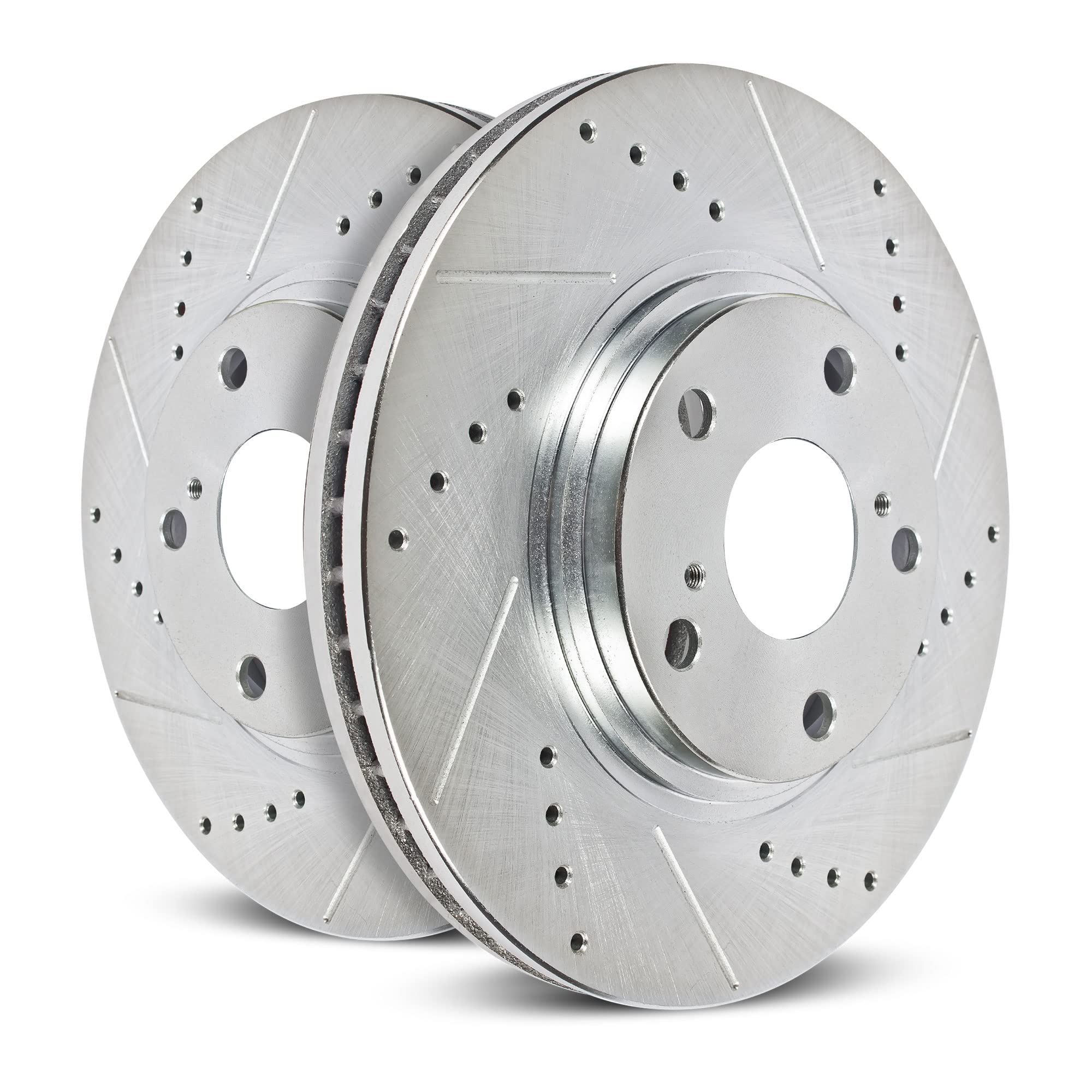 Power Stop Rear JBR981XPR Drilled & Slotted Rotor Pair For FX35, F, FX45, J, M35h, M37, M56, Q50, Q60, Q70, Q70L, QX60, QX70, Murano, Murano, Pathfinder, Quest, Quest [Model Specific]