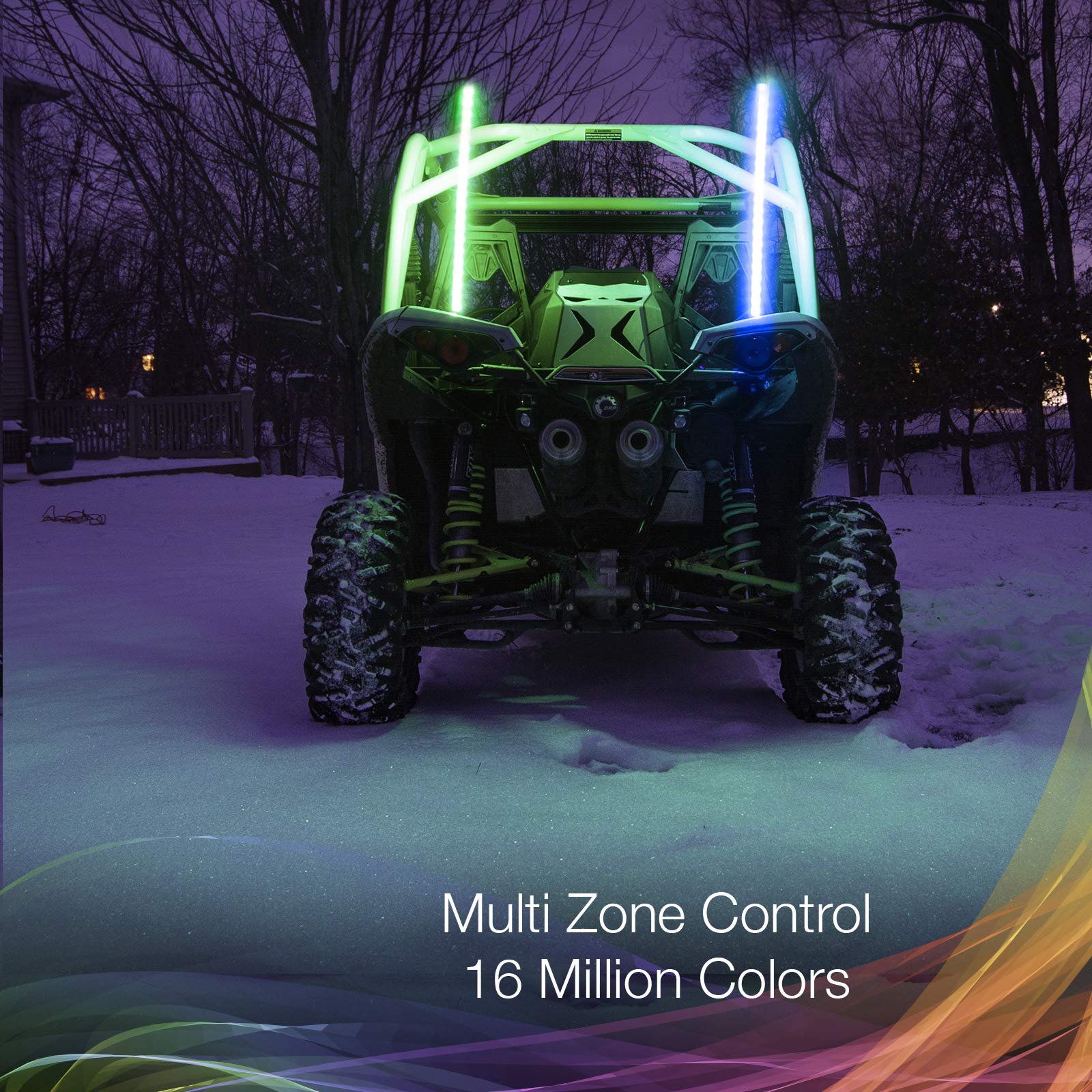 2x32in RGB Whip XKGLOW App Controlled Kit