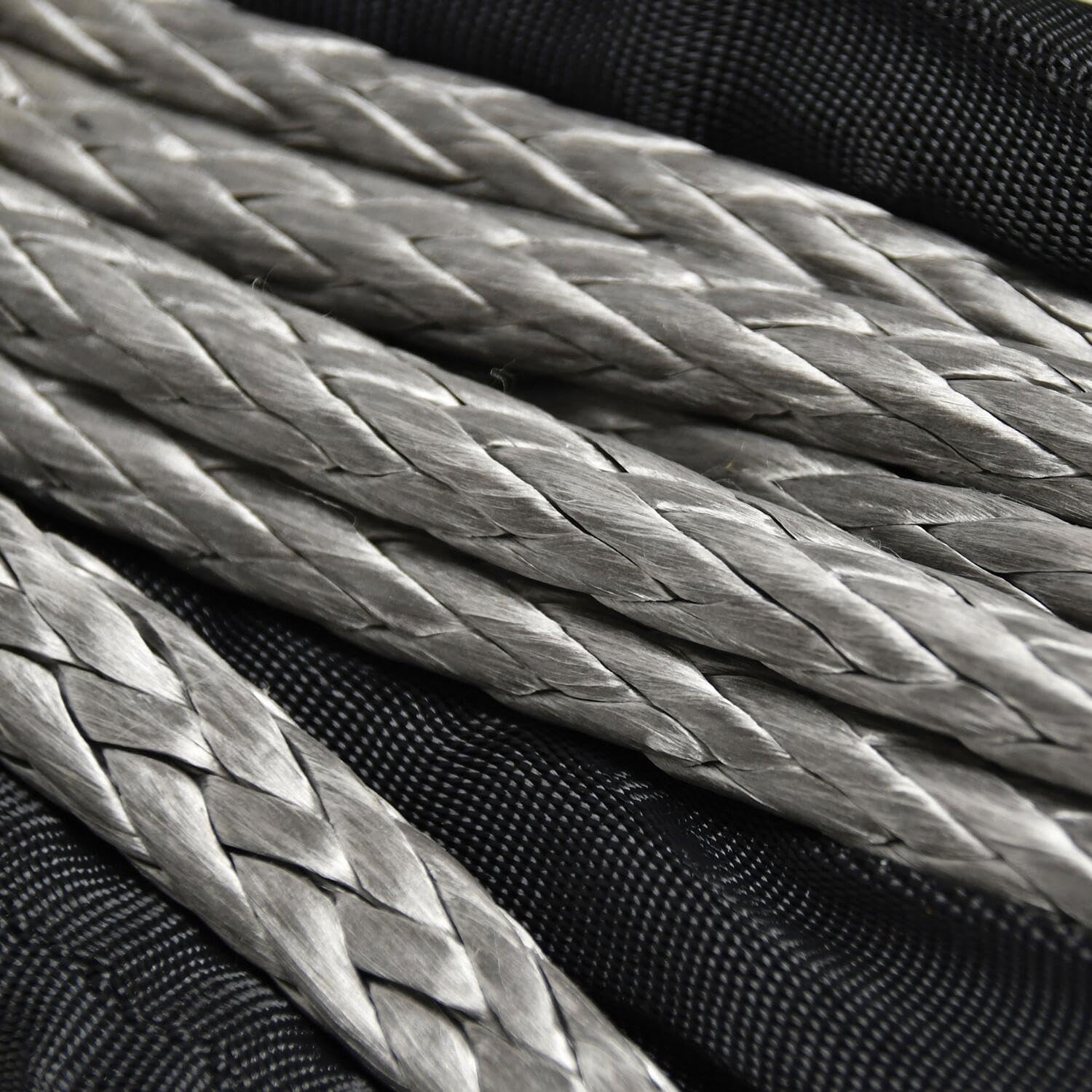 Synthetic Winch Rope Superwinch 90-24595 3/8" x 80' fits SX10SR SX12SR Tiger Shark 9500SR Tiger Shark 11500SR Winches