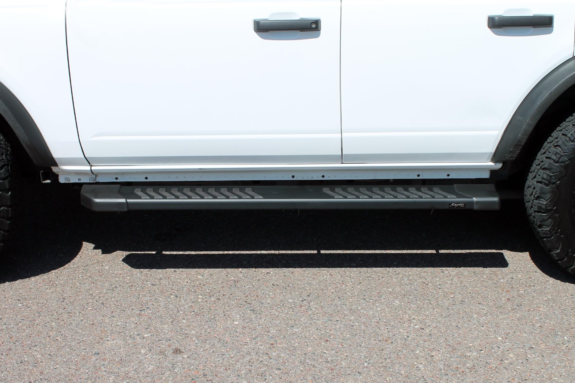 Running Boards Raptor Series Steps 6in OEM Style Black Aluminum Compatible with 21-26 Bronco 4-Door