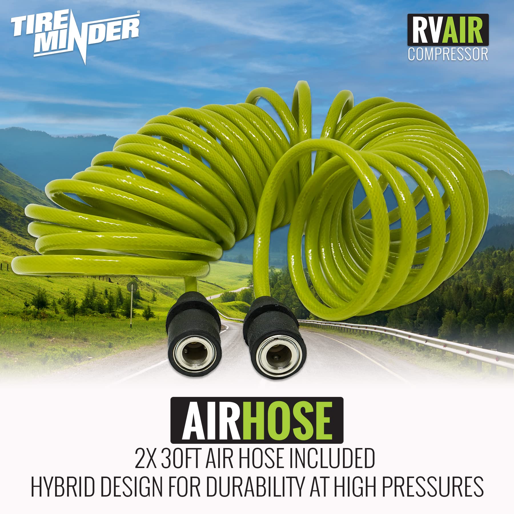 Silver TireMinder RV AIR Compressor