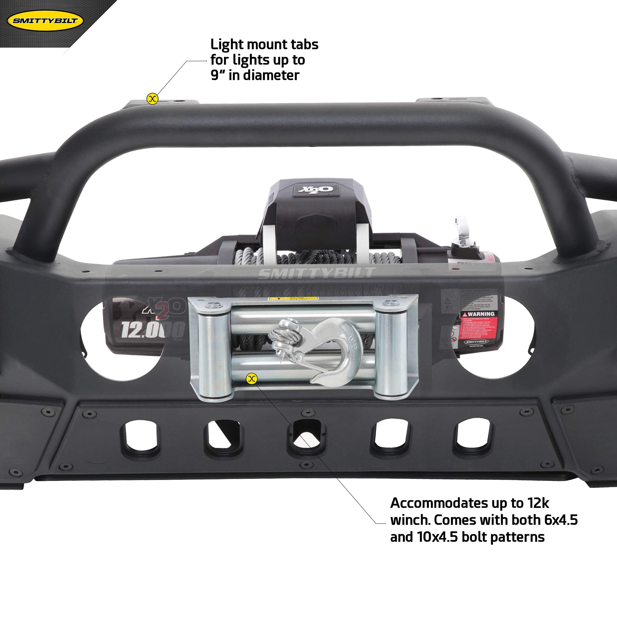 Jeep Wrangler Smittybilt 77724 Front Bumper, 1 Pack