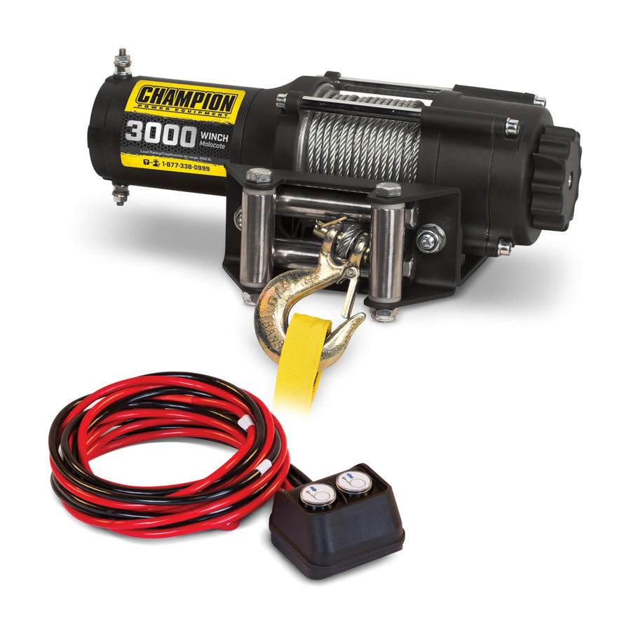 3000-lb. Champion Power Equipment ATV/UTV Winch Kit