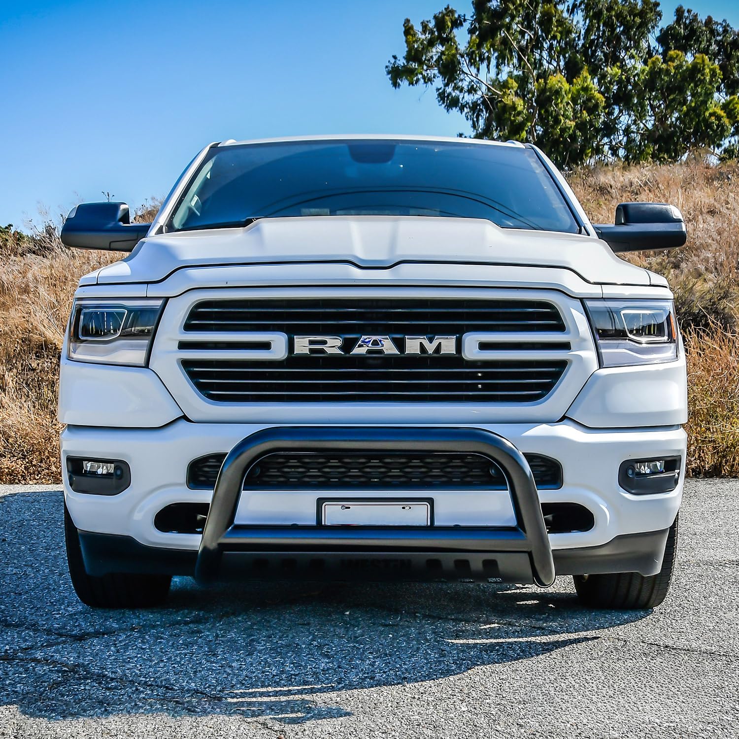 31-3975 Westin E-Series Bull Bar fits 2019-2024 Ram 1500 (Exc 1500 Classic) (Exc Rebel Warlock and TRX) Black