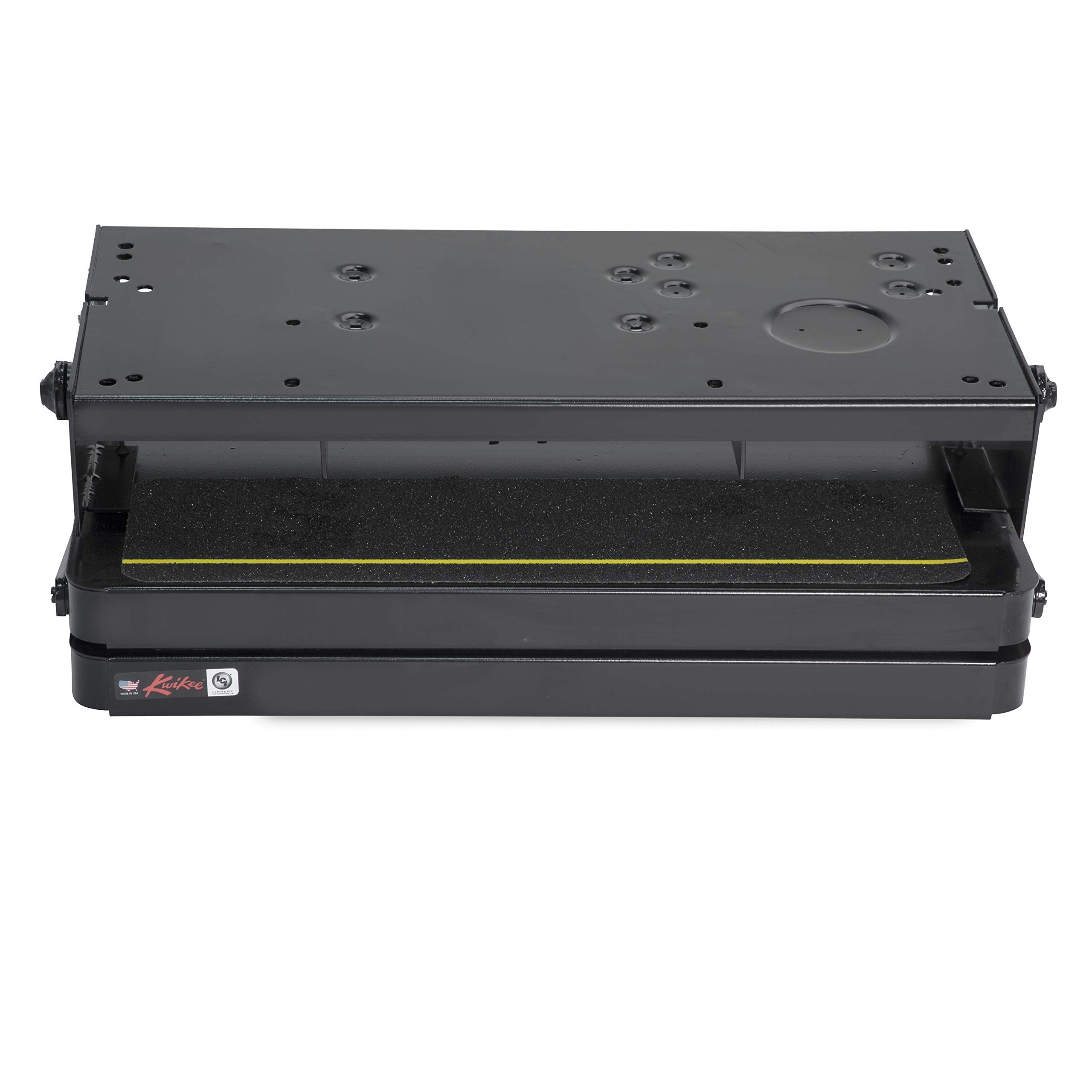 32 Series Kwikee Electric Step Frame Assembly for RV, Travel Trailers, and Motorhomes, Hidden Light, 8.5" Step Rise, Anti-Slip Surface, Heavy-Gauge Steel Construction - 3722618