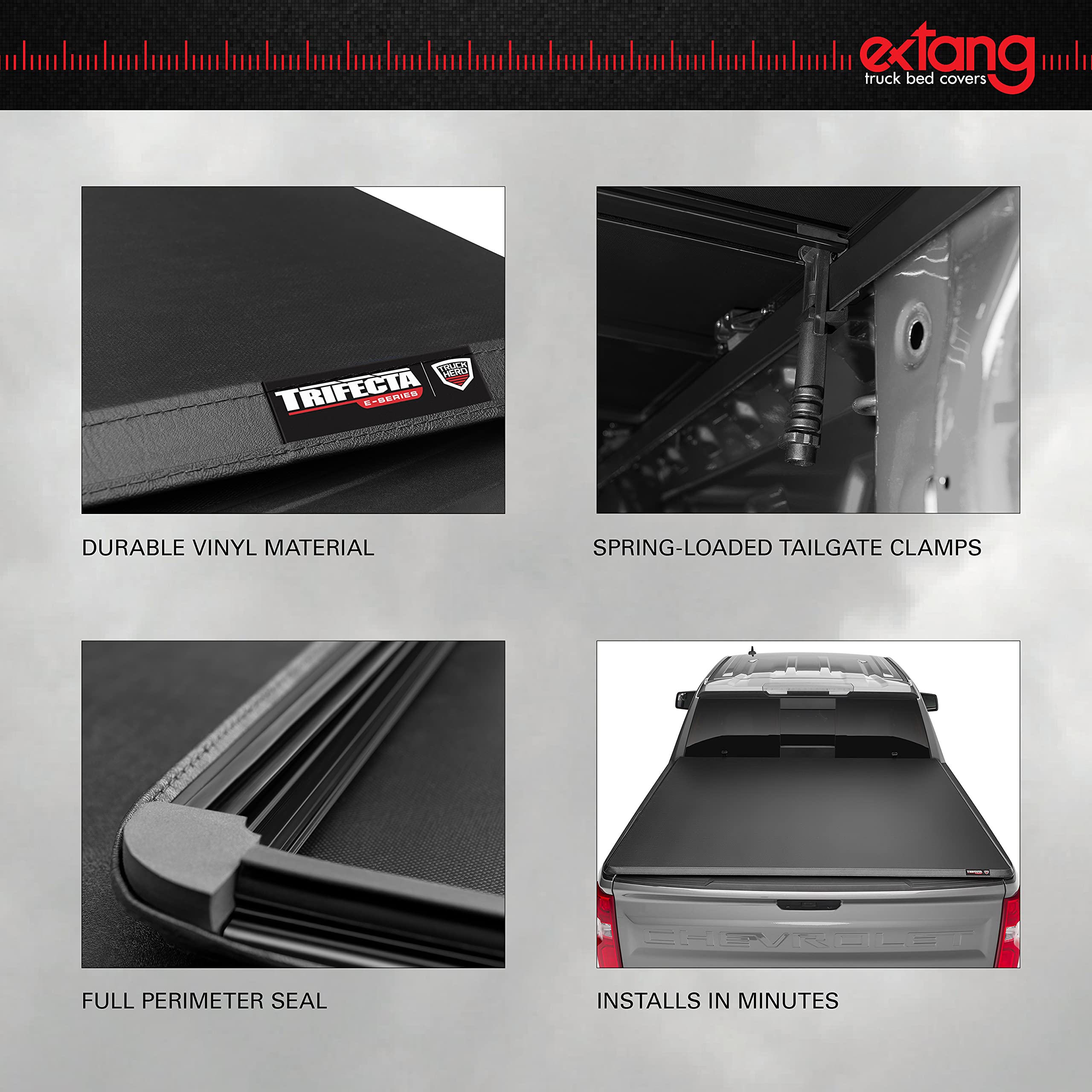 Extang RealTruck Trifecta e-Series Soft Folding Truck Bed Tonneau Cover | 77735 | Fits 2022 - 2025 Ford Maverick 4' 6" Bed (54.4")