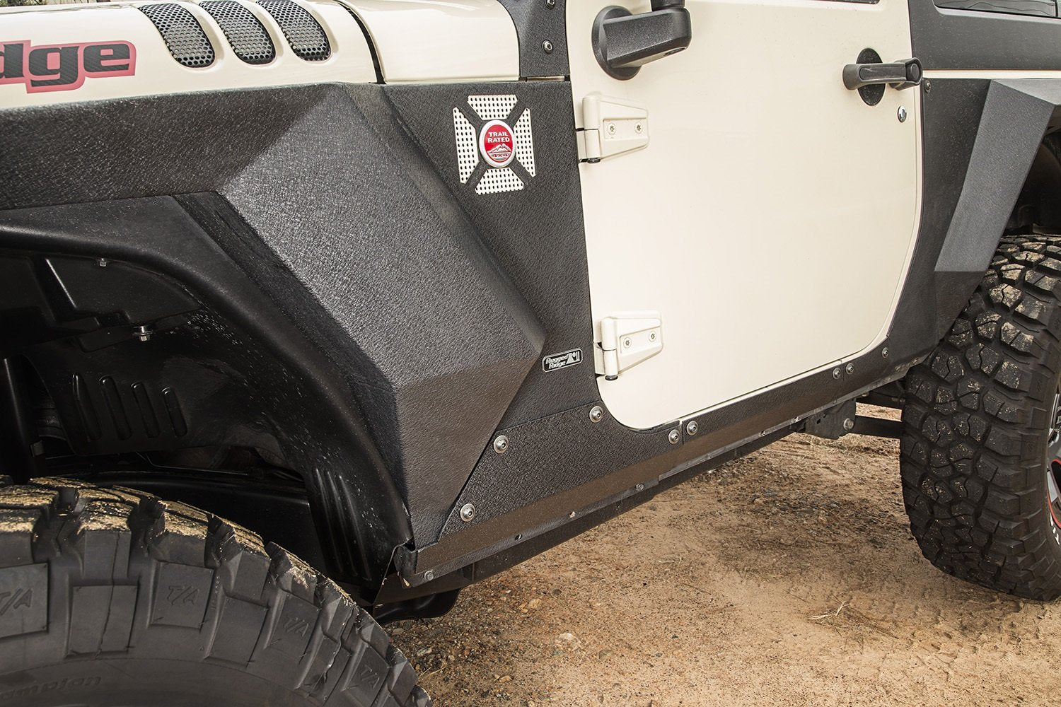 Rugged Ridge Body Armor Rocker Panel for Jeep Wrangler JK | Steel | 11615.11 | Fits 2007-2018 Jeep Wrangler JK
