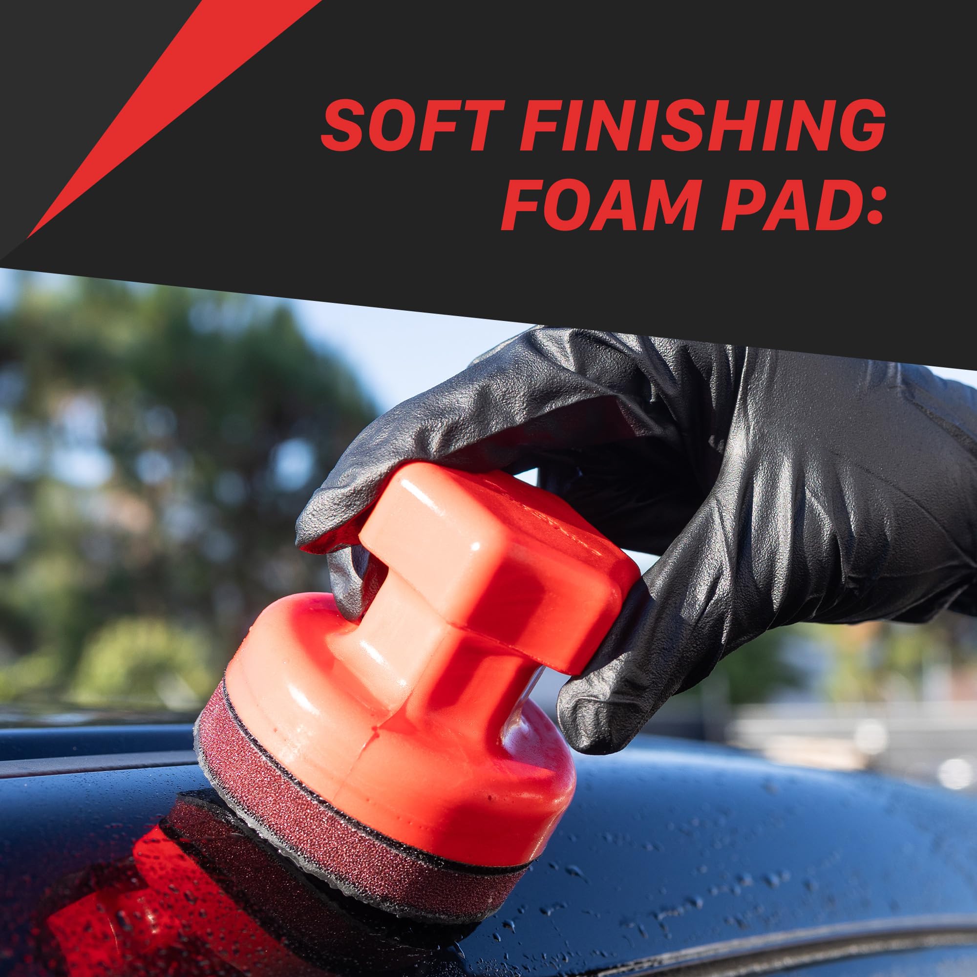 Maxshine Clay Pad Universal Set | Hand Clay Pad and Polishing Block | Applicator | 3-in-1 Detailing, Manual Precision | Surface Prep for Paint & Metal