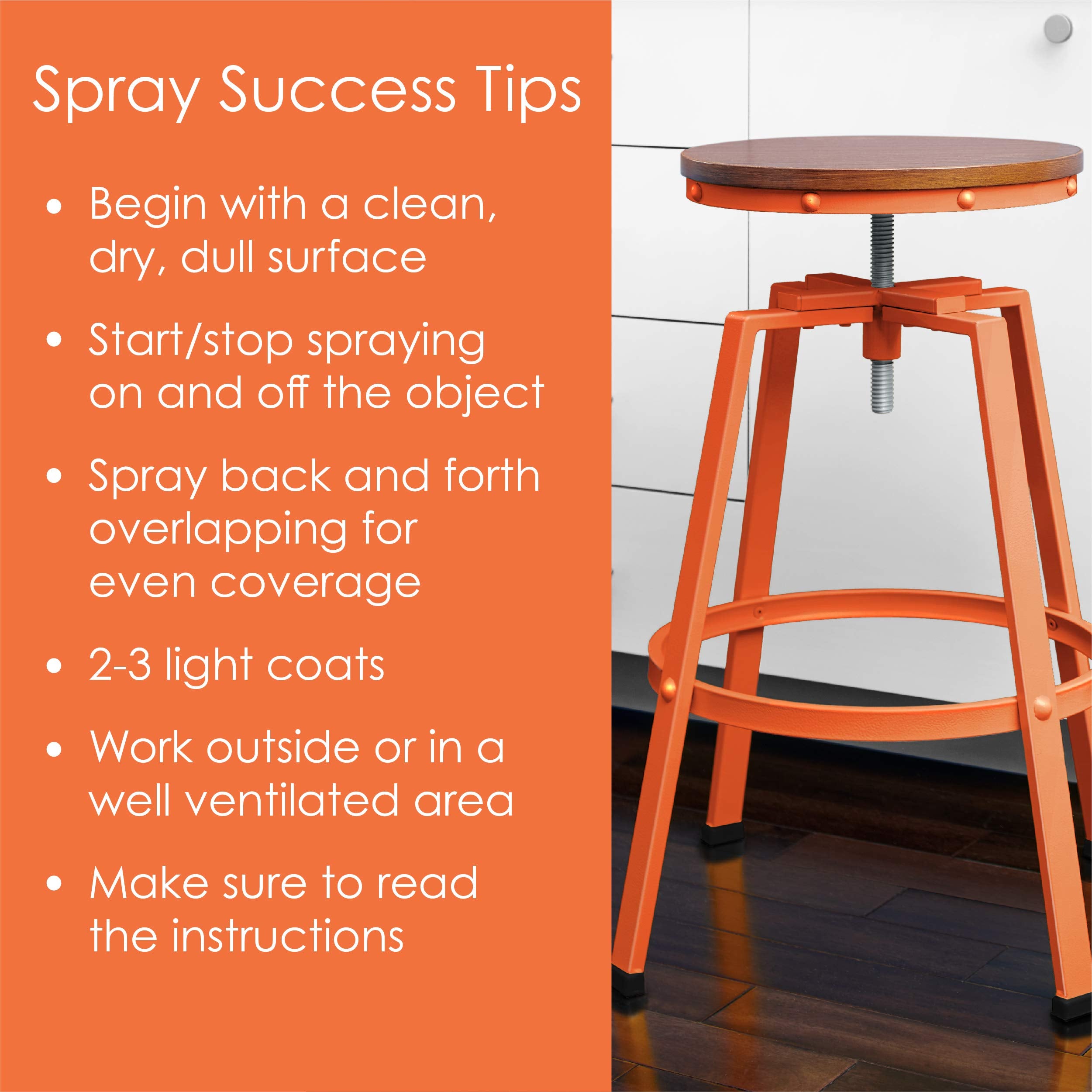 Krylon All-In-One Adhesive Spray Paint for Indoor/Outdoor Use, 12 oz, Popsicle Orange