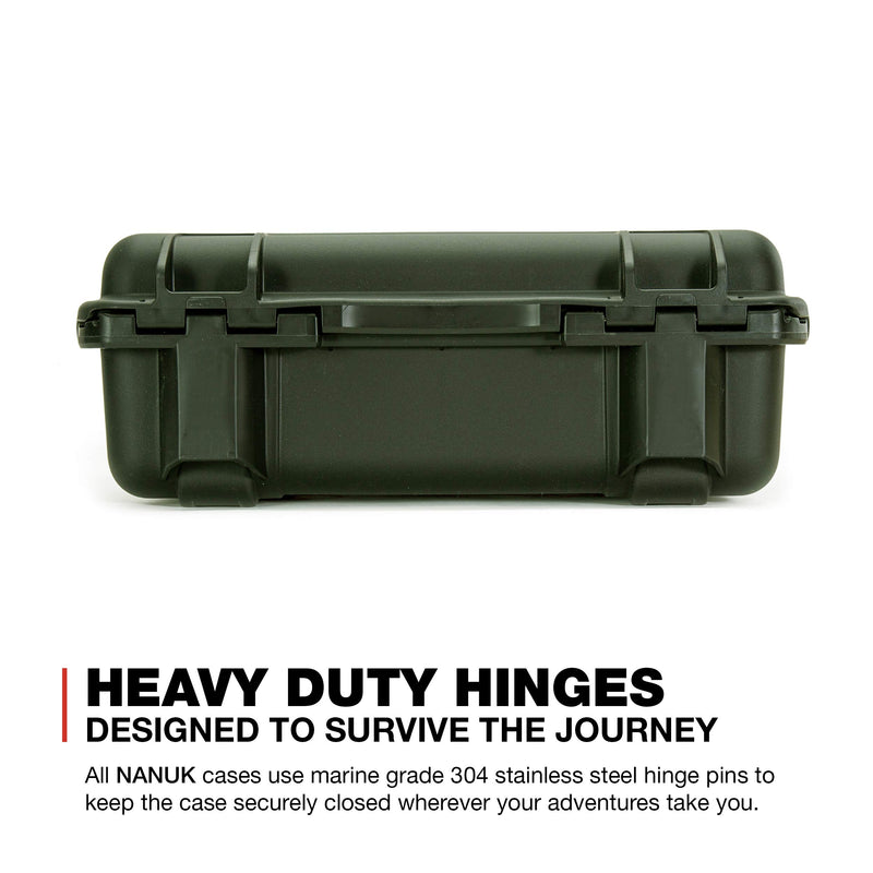 Waterproof Nanuk 925 Hard Case with Custom Foam, Olive (925-EMATT6)