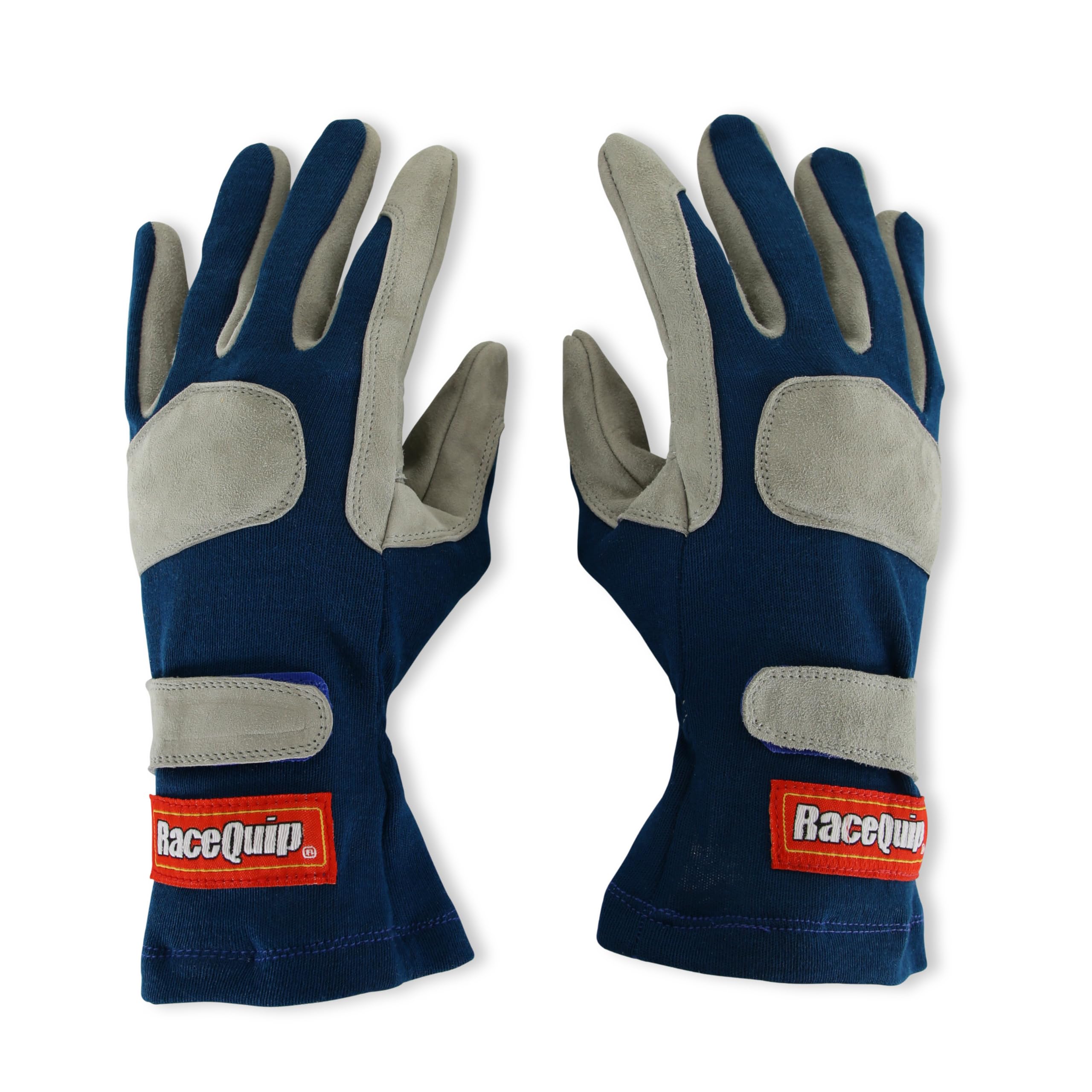 351025RQP RaceQuip® Driving Gloves 351 Series - SFI 3.3/1 - Blue/Gray - Large