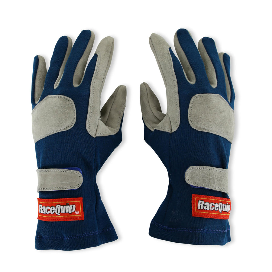 351026RQP RaceQuip® Driving Gloves 351 Series - SFI 3.3/1 - Blue/Gray - XL
