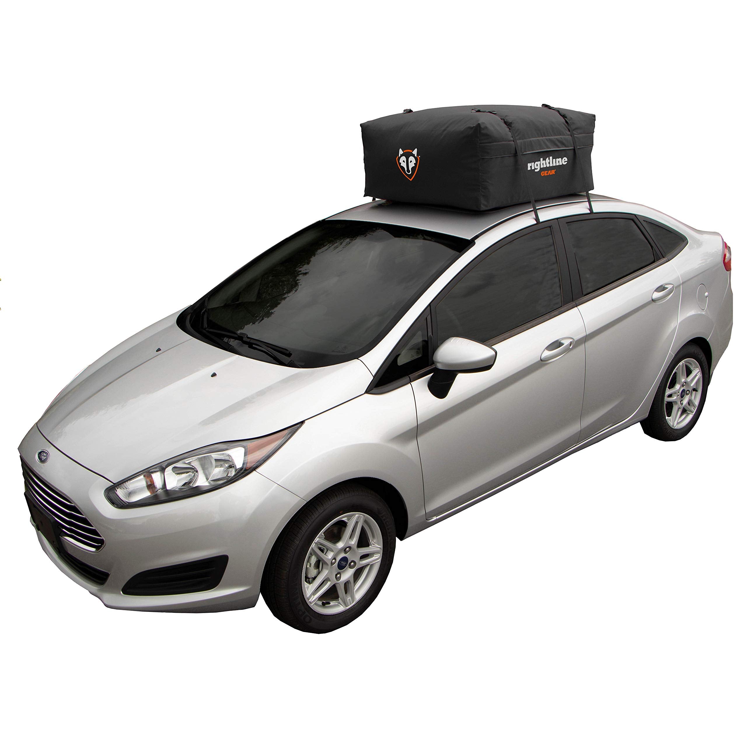 Rightline Gear Weatherproof Range Jr Rooftop Cargo Carrier for Top of Vehicle, Attaches With or Without Roof Rack, 10 Cubic Feet, Black