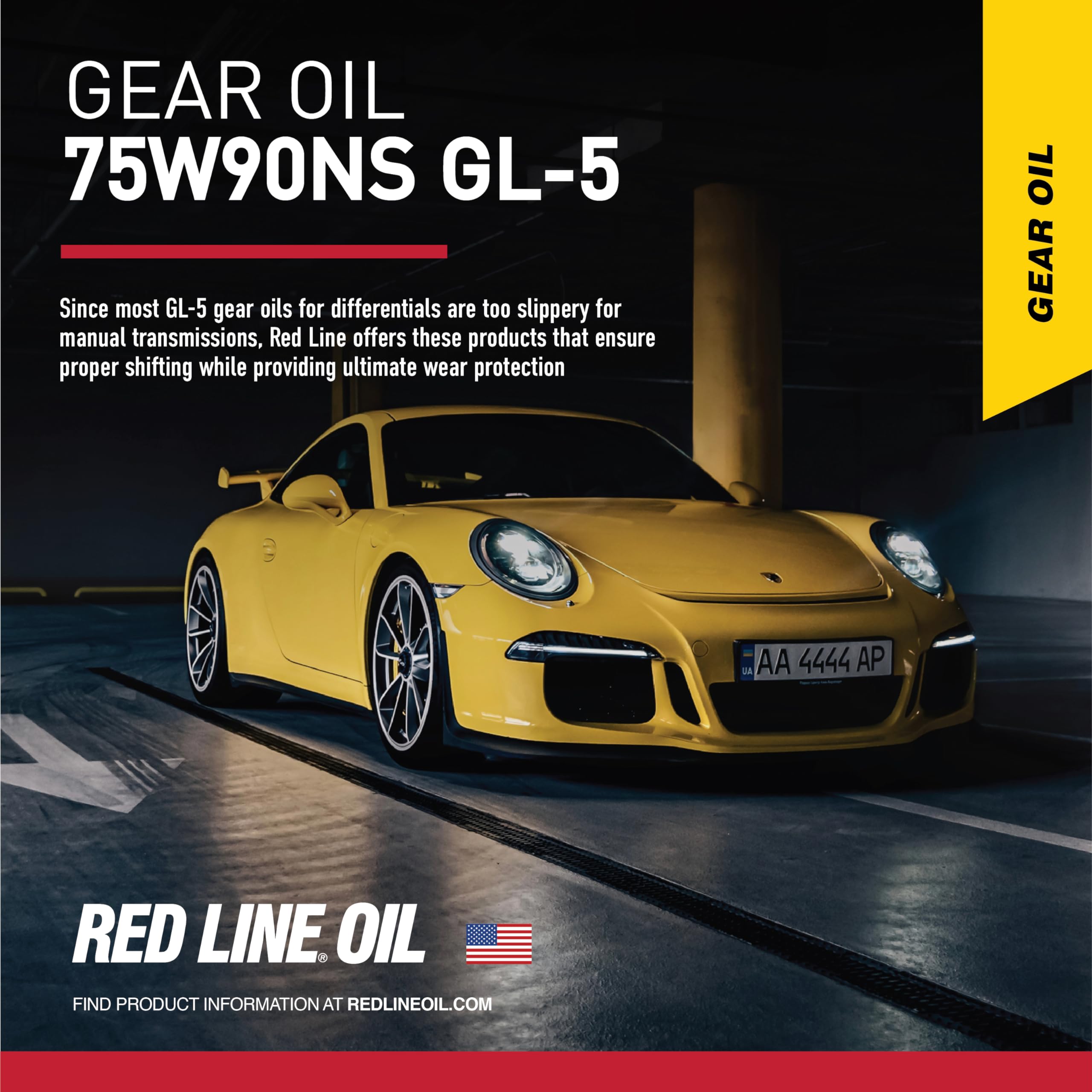 75W90 Red Line Non-Slip Synthetic Gear Oil - 55 Gallon Drum