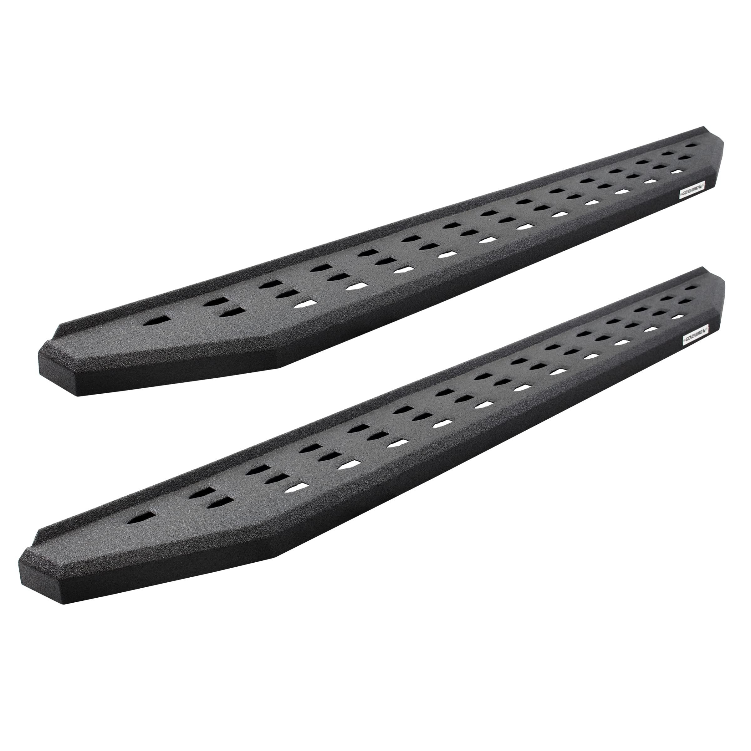 RB20 Running Boards & Brackets Go Rhino | Galvanized Steel, Protective Bedliner Coating | 69443973T | Fits 2023-2024 Toyota Sequoia