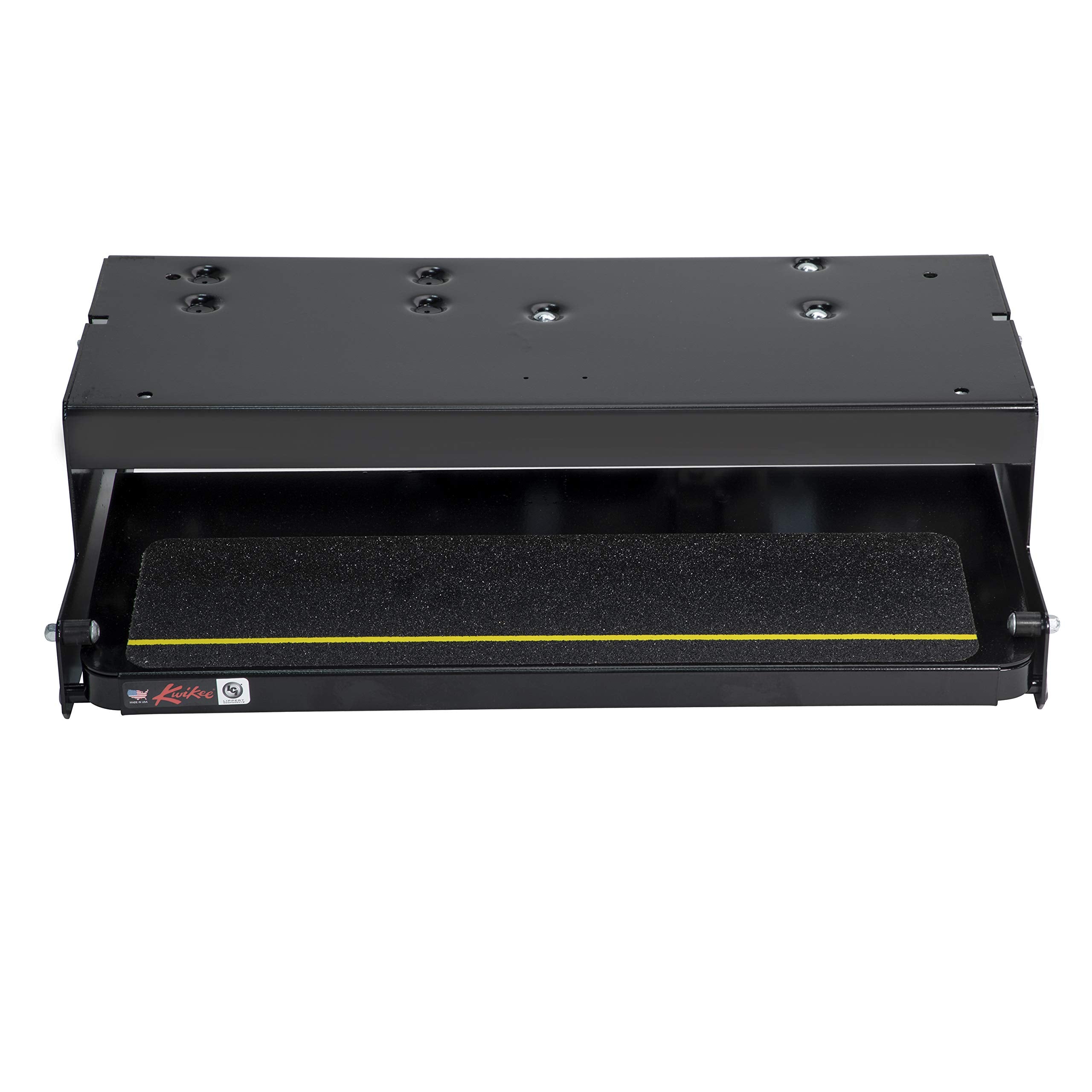 Kwikee Electric Step Assembly 26 Series, Standard Drive Operation, Power Switch Kit for RV, Travel Trailers, 8.5" Step Rise, Anti-Slip Surface, 12V DC Motor, Steel Construction - 3711361