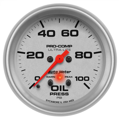 Auto Meter Ultra-Lite 4453 Electric Oil Pressure Gauge