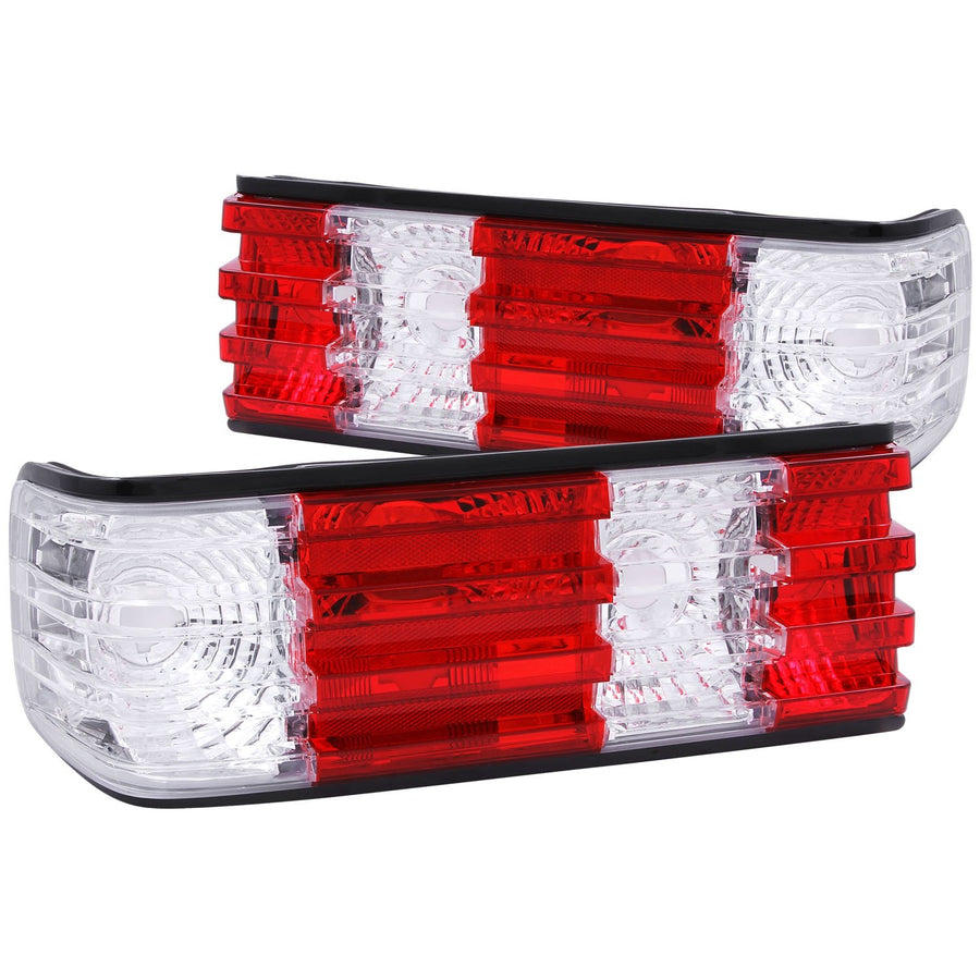 221132 Anzo 1986-1991 Mercedes Benz S Class W126 Tail lights Red/Clear
