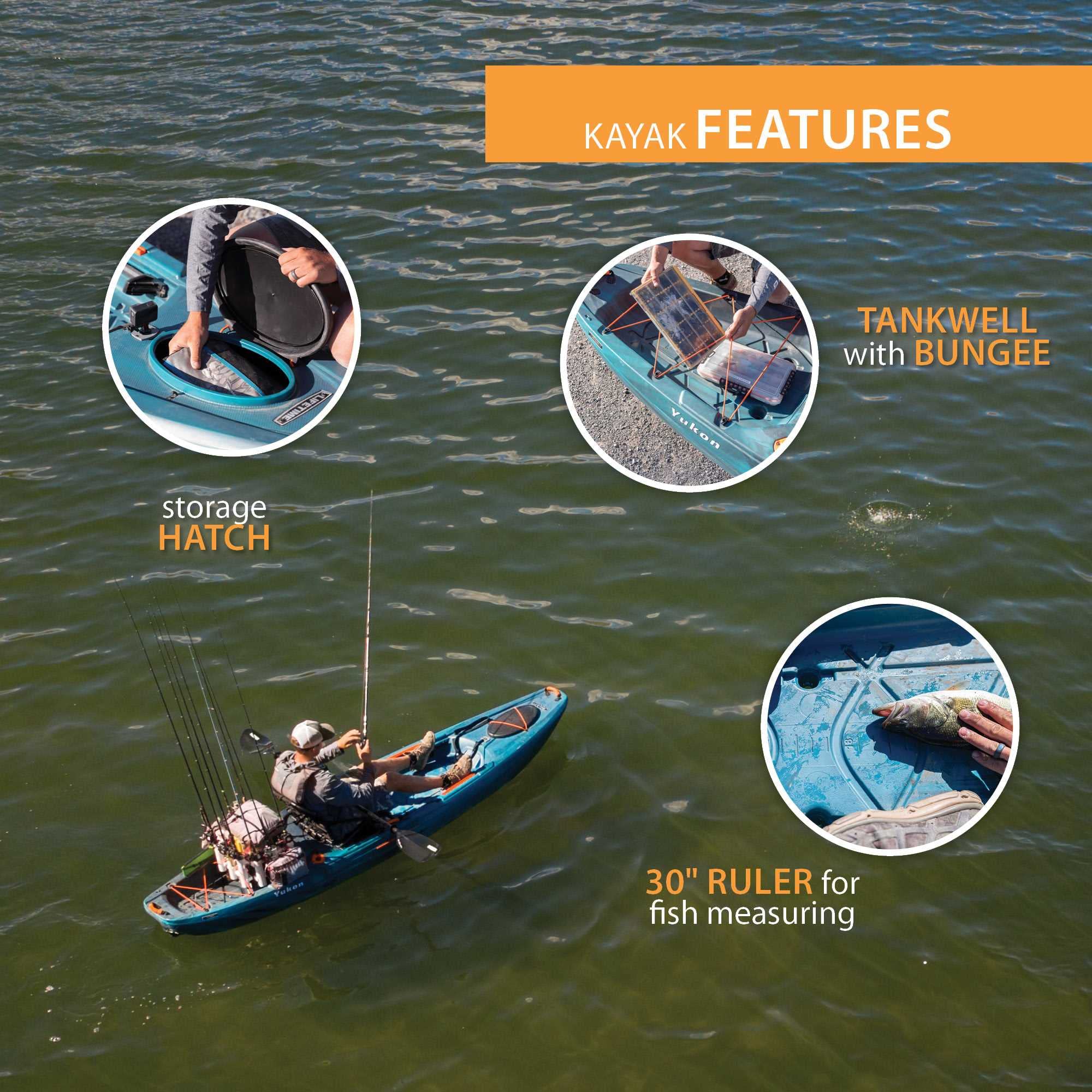 Yukon Angler 116 Lifetime Fishing Kayak