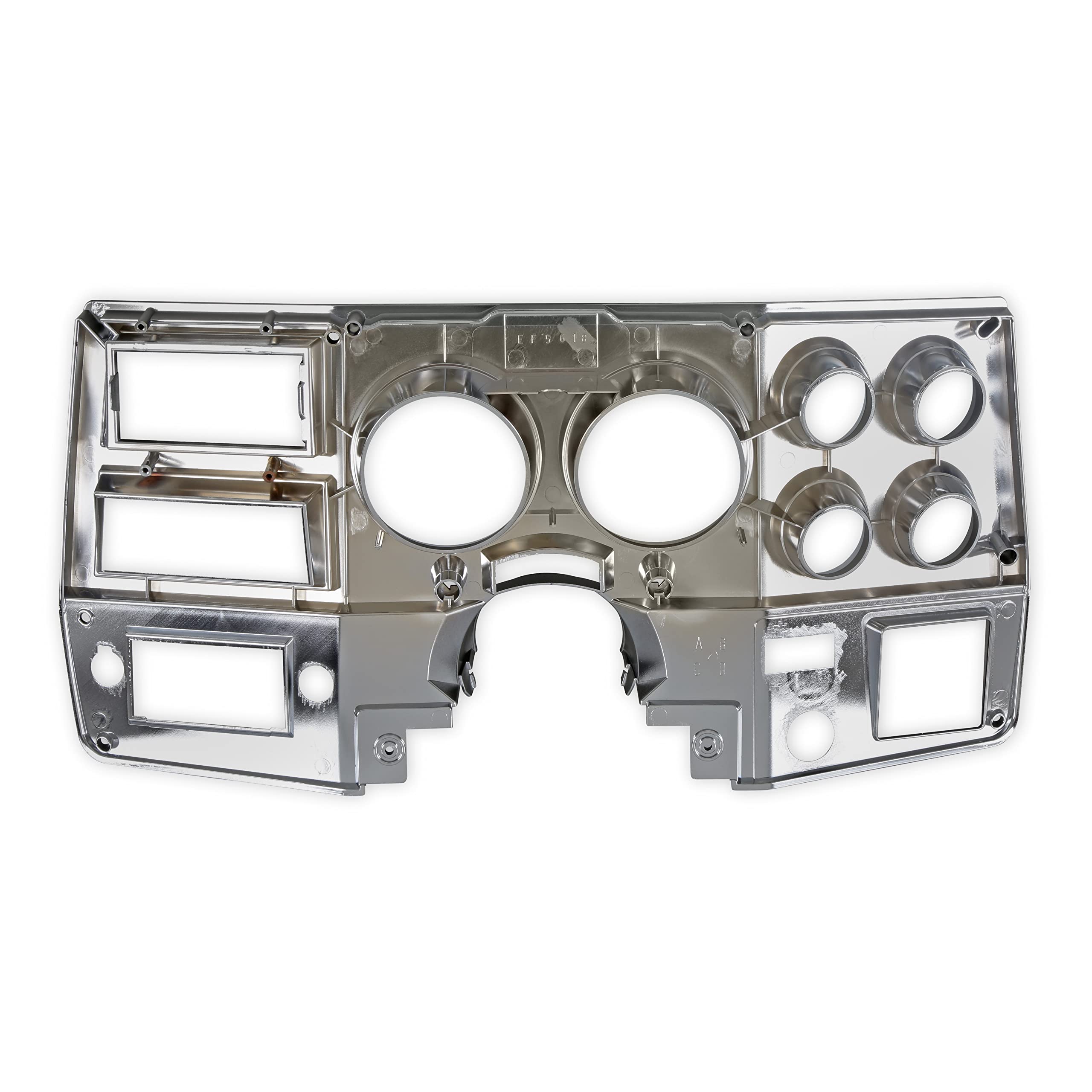 INST836 Brothers Trucks Instrument Bezel - With A/C - Black/Chrome