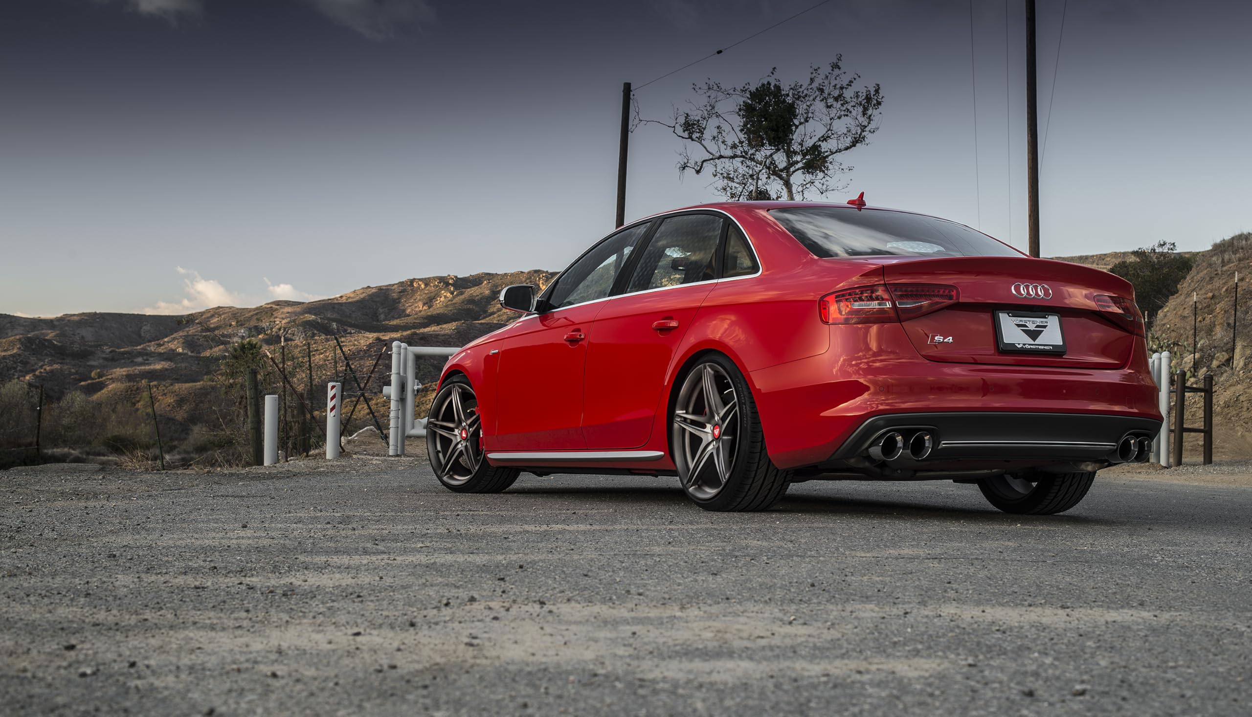 Audi B8.5 S4 AWE Tuning 3.0T Touring Edition Exhaust System - Chrome Silver Tips (102mm)