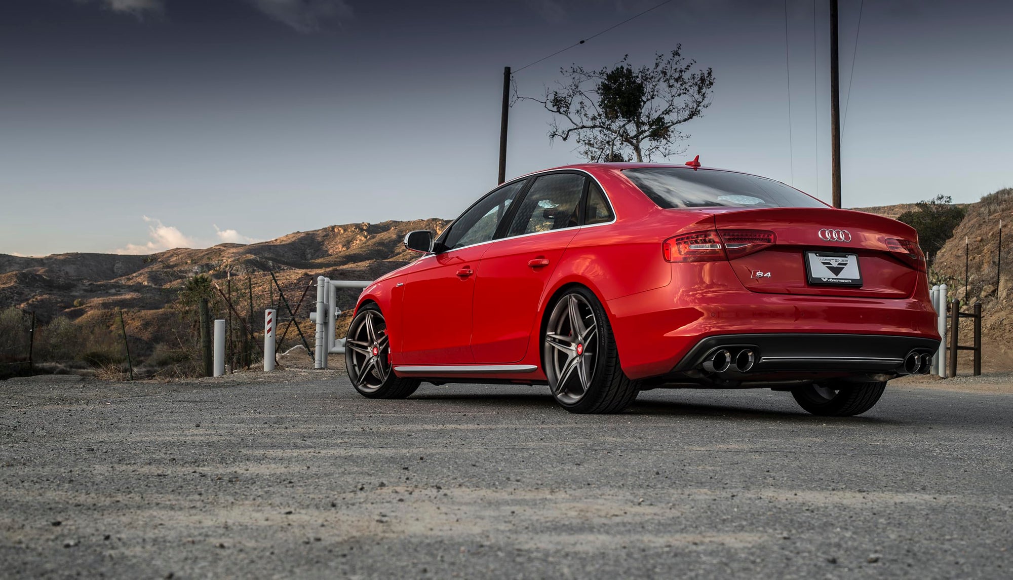 Audi B8.5 S4 AWE Tuning 3.0T Touring Edition Exhaust System - Chrome Silver Tips (102mm)