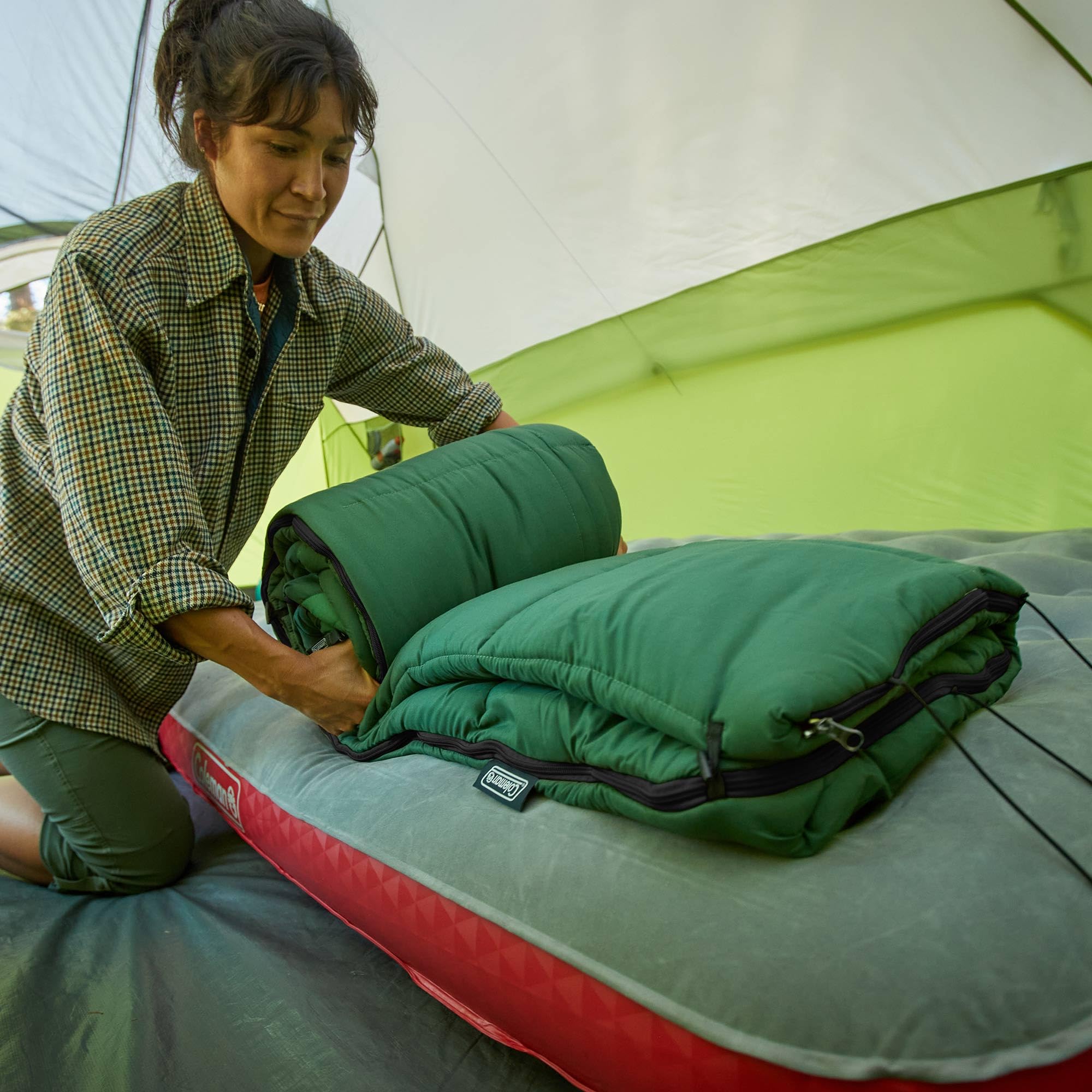 Arch Bay Coleman 30F Sleeping Bag Green C001