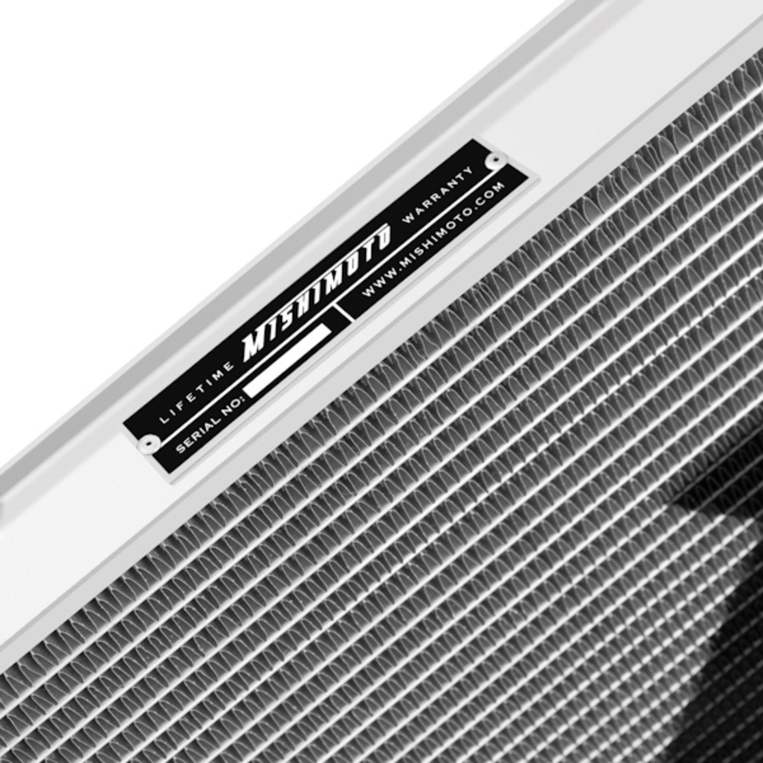 Mishimoto Bracketed MMRAD-MUS-97BA Aluminum Radiator Compatible With Ford Mustang Automatic 1997-2004 Silver