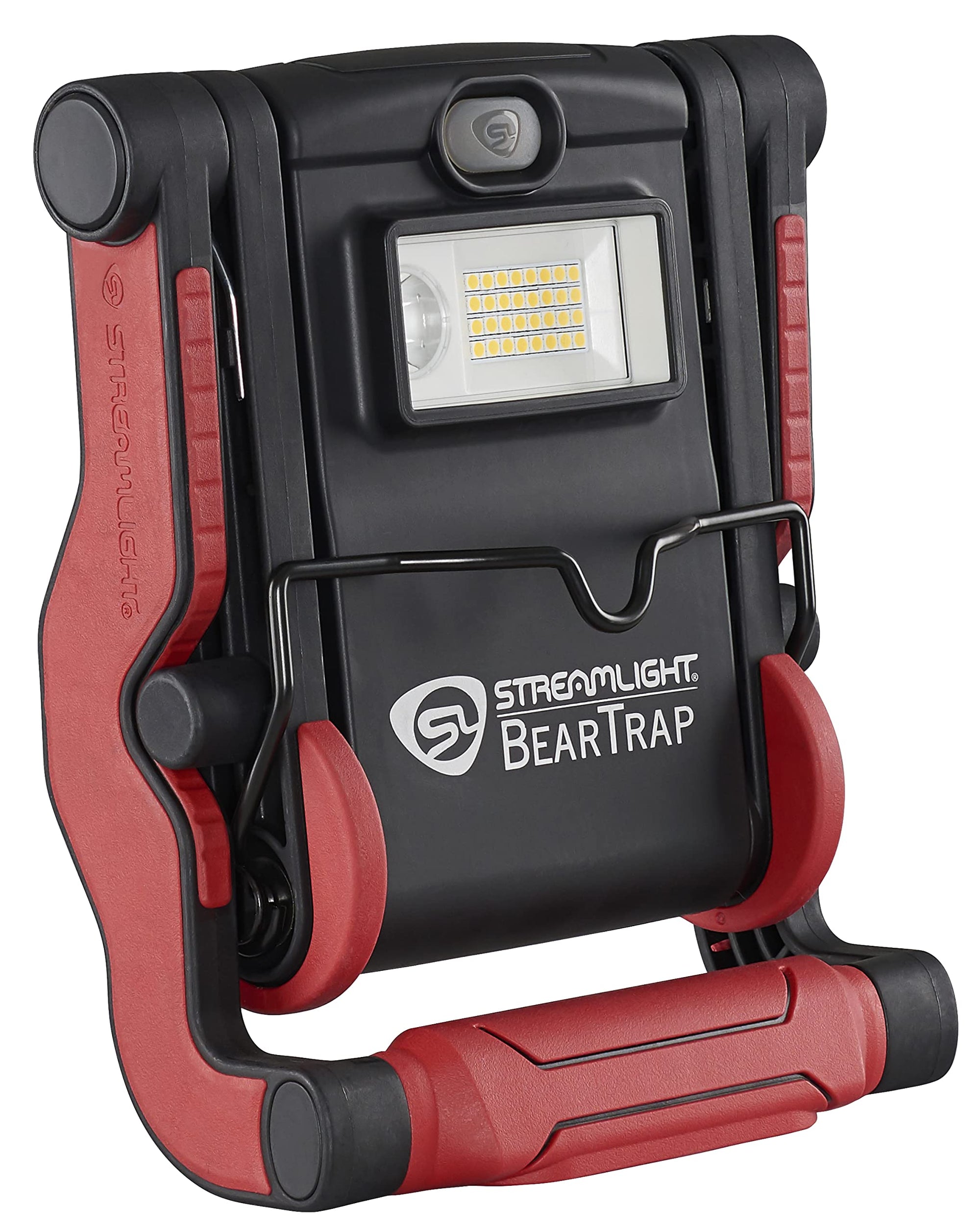 BearTrap Streamlight 61520 2000 Lumen Multi-Function Worklight with Magnetic Base and Hang Hook, 120V/100V AC, Red