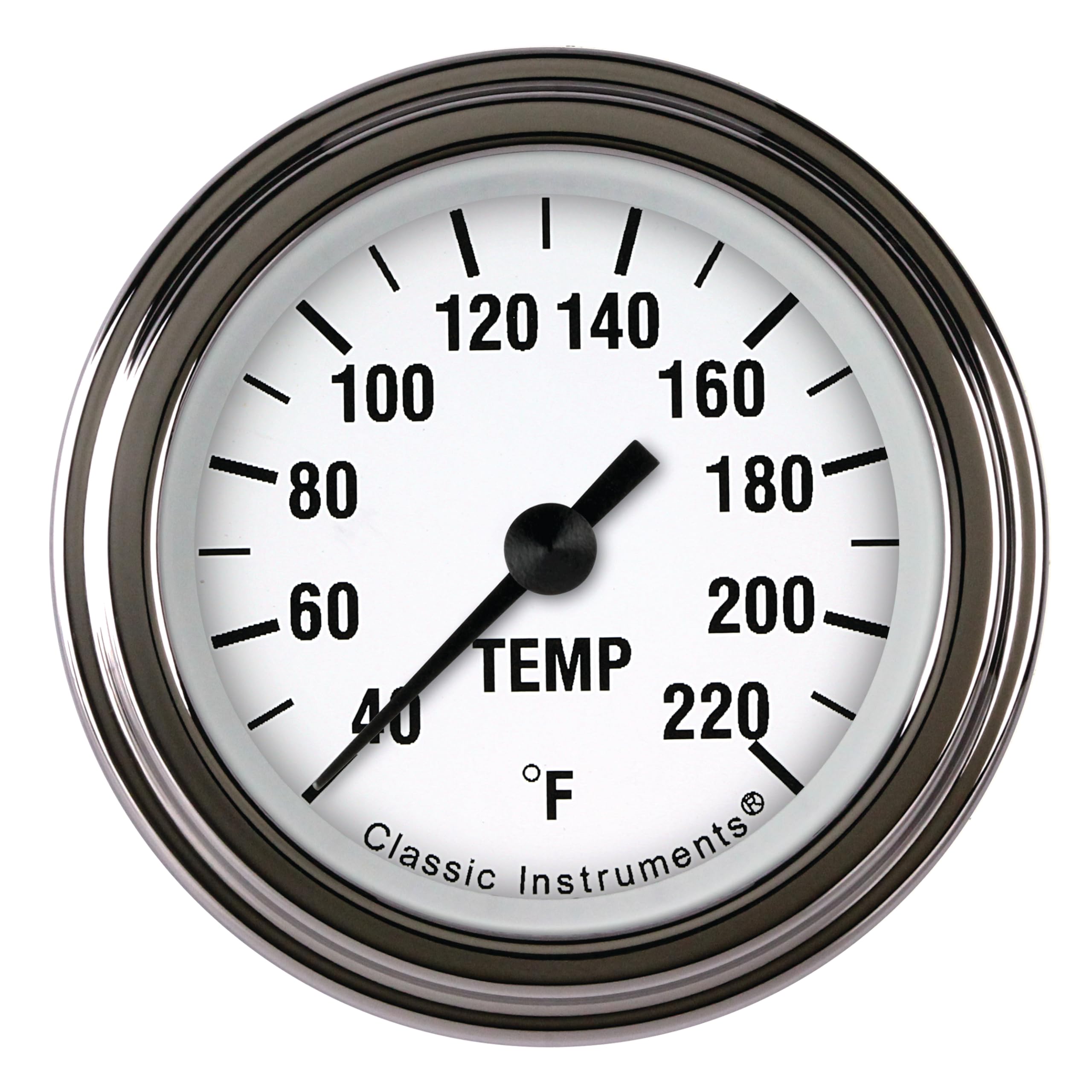 Classic Instruments 2-1/8" White Hot Stock Eliminator Temperature Gauge WH129SLF