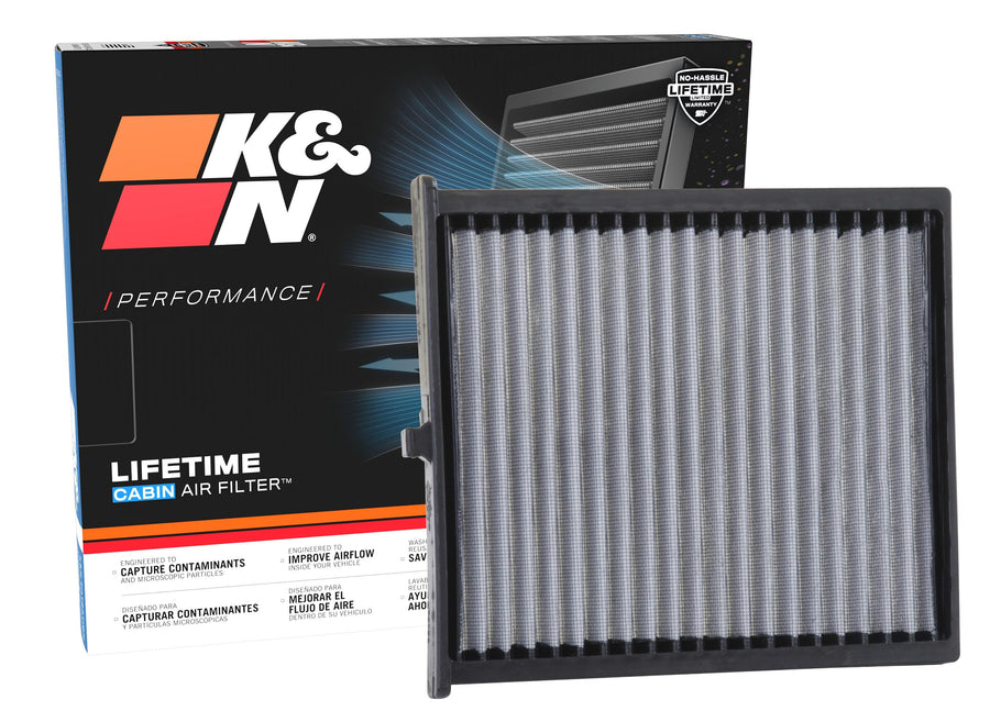 Cabin Air Filter K&N LIFETIME: Premium, Washable, Clean Air for your Cabin: Compatible with 2012-2025 Mazda: 3, 6, CX-5, VF2056