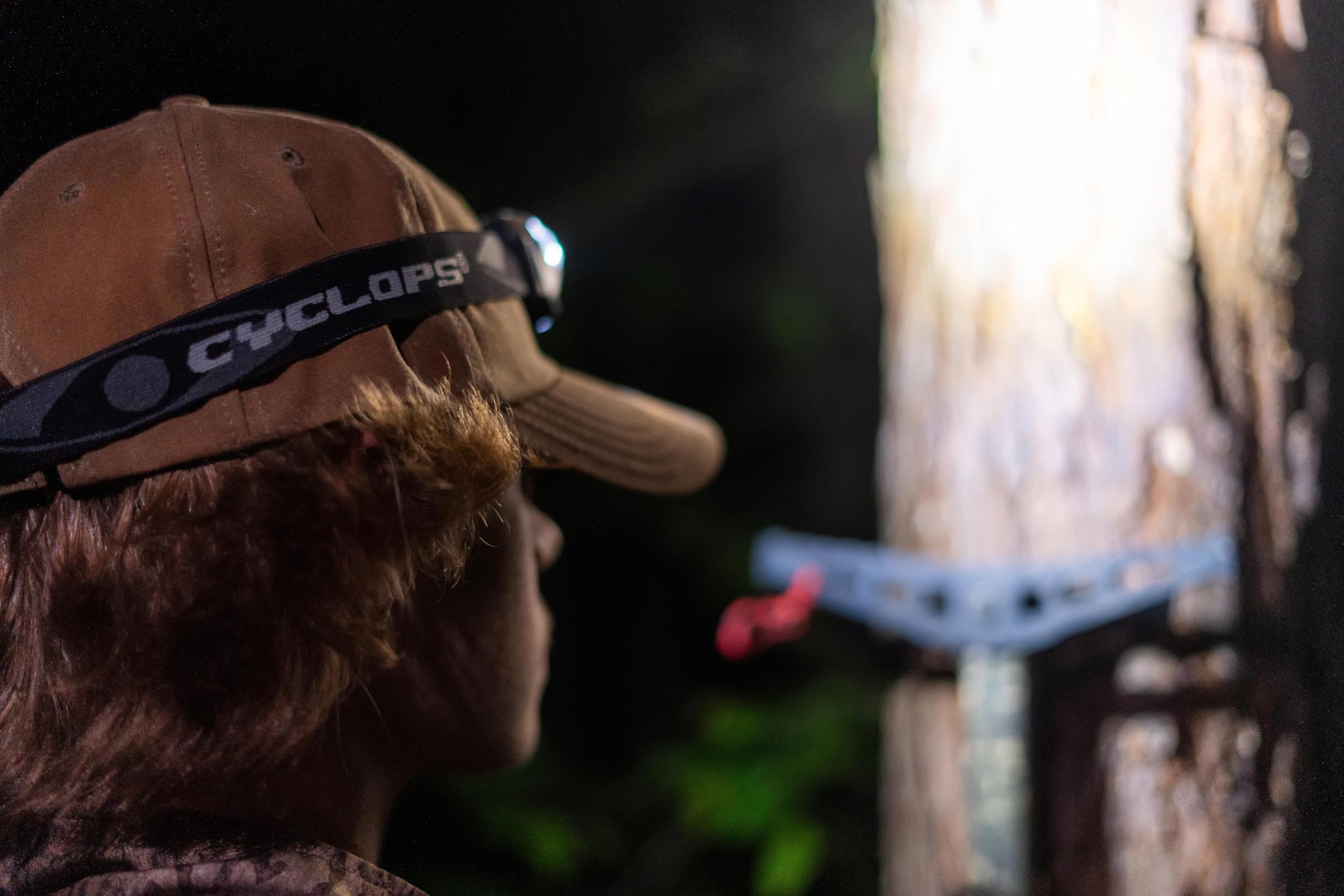 HL500 Cyclops Headlamp | Tactical Durable Lightweight Compact Adjustable Headband Weather Resistant IPX6 Bright LED 500 Lumen Head Flashlight | AAA Batteries Included