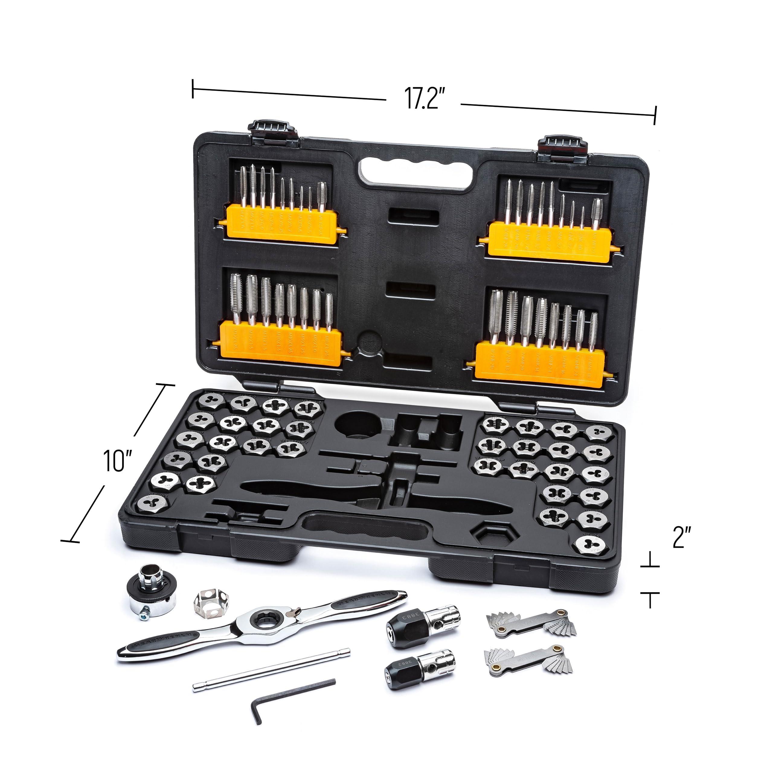 77 Piece GEARWRENCH SAE/Metric Ratcheting Tap and Die Set -3887