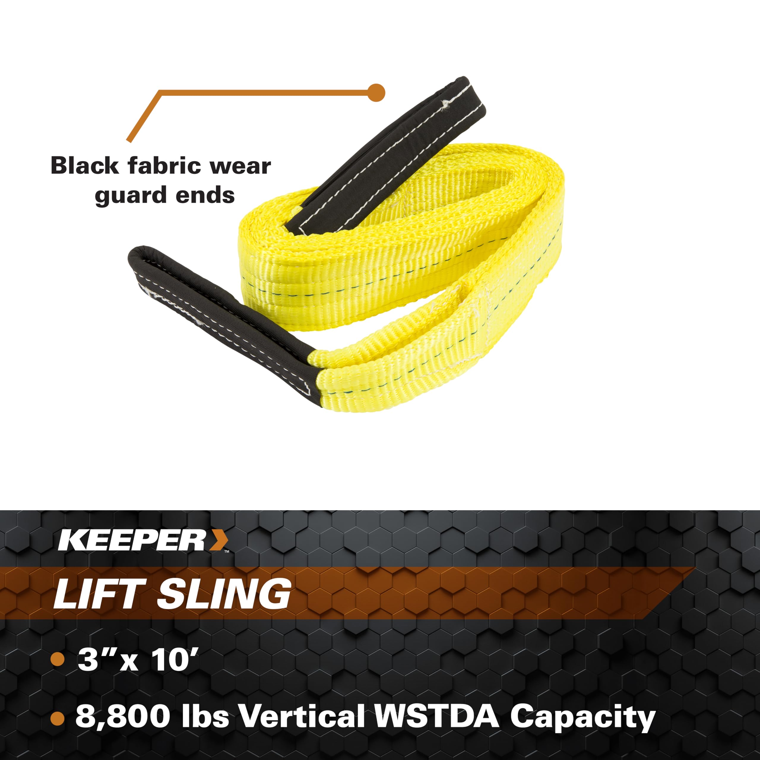 10' x 3" Lift Sling Keeper, 2 Ply (02634