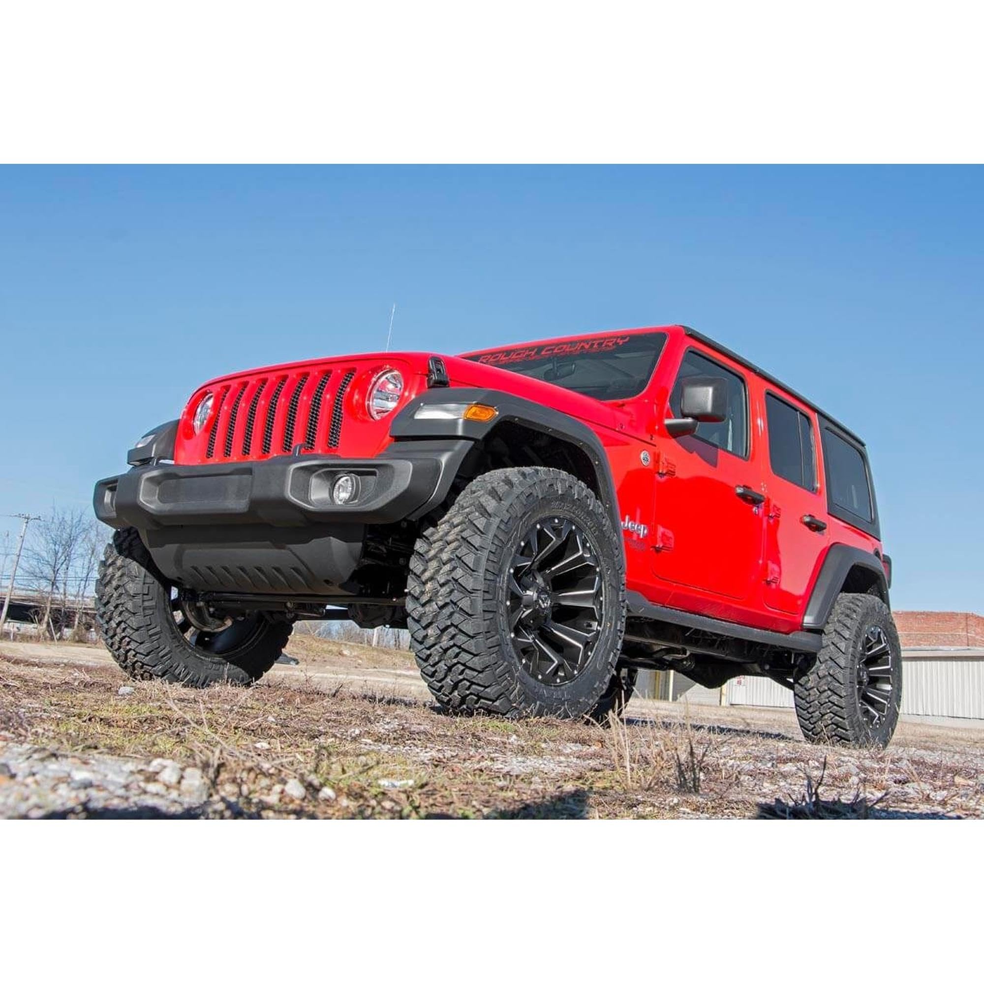 2-Door Rough Country 2.5" Lift Kit for 2018-2023 Jeep Wrangler JL - 91340