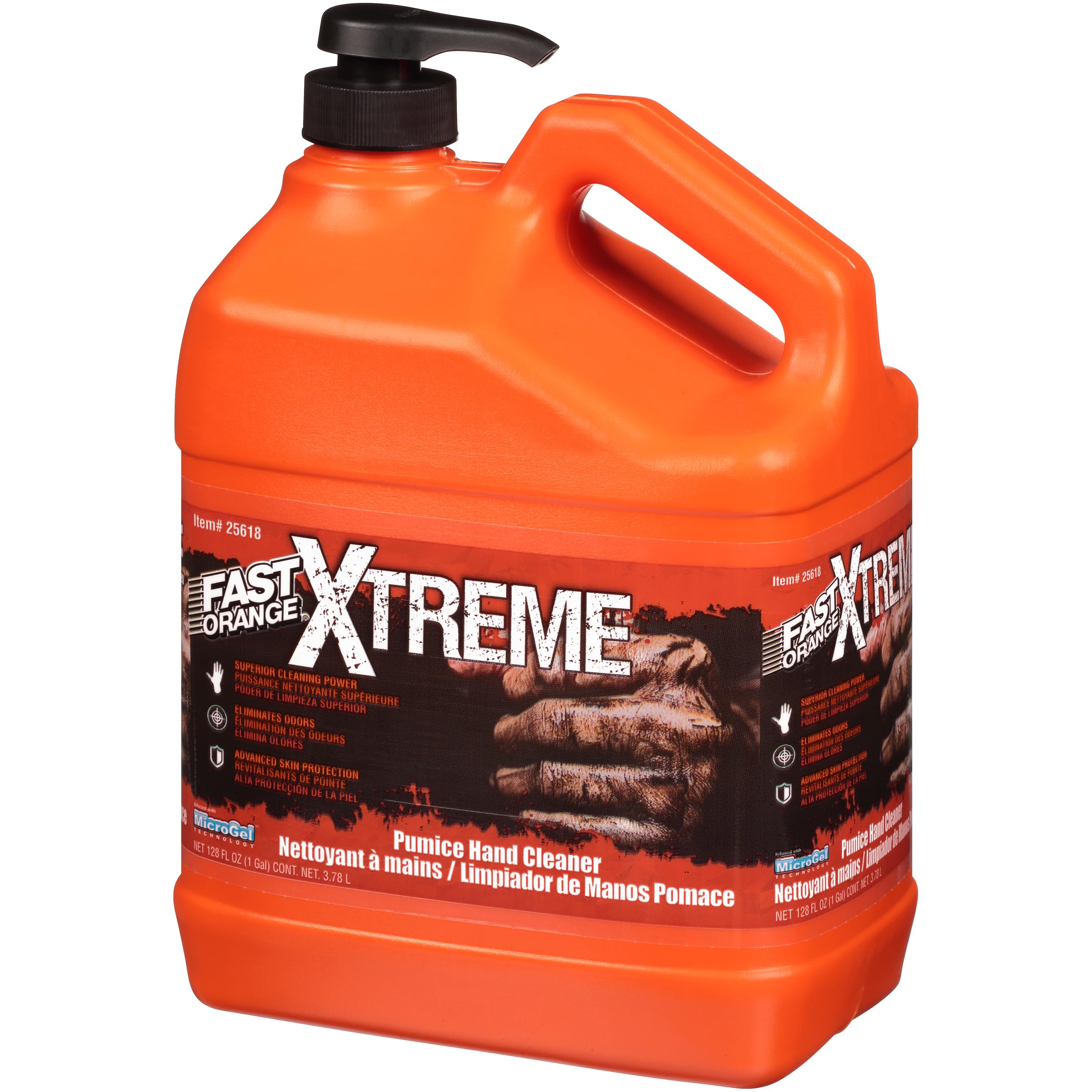 25618 Fast Orange Xtreme Hand Cleaner, 1 Gallon, 128 Fl Oz (Pack of 1)