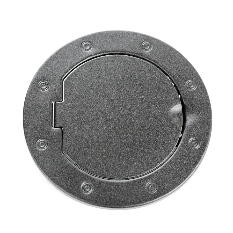 Gas Cap Door, Rugged Ridge Non-Locking, Textured Black | 11229.05 | Fits 2007-2018 Jeep Wrangler JK/JKU